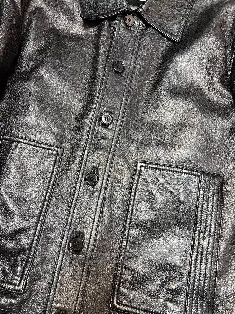 Saint Laurent Paris Saint Laurent Paris Black Sheep Leather Biker Jacket Size US M / EU 48-50 / 2 - 4 Thumbnail