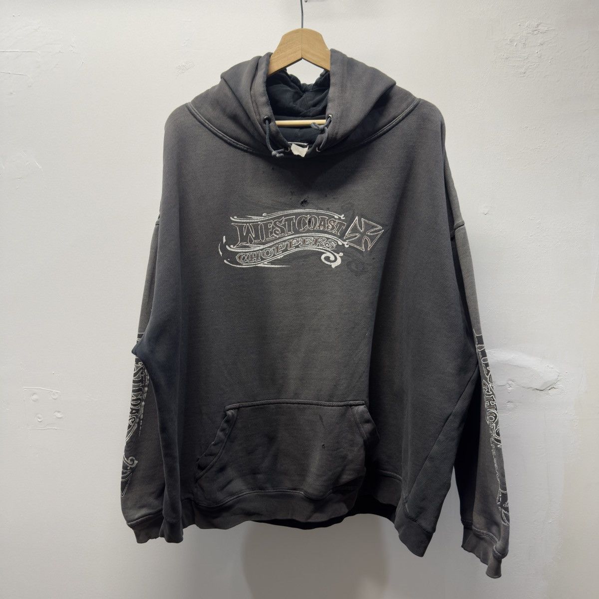 West Coast Choppers West Coast Choppers Hoodie Faded Distressed ERD Grunge Size US XXL / EU 58 / 5 - 10 Thumbnail