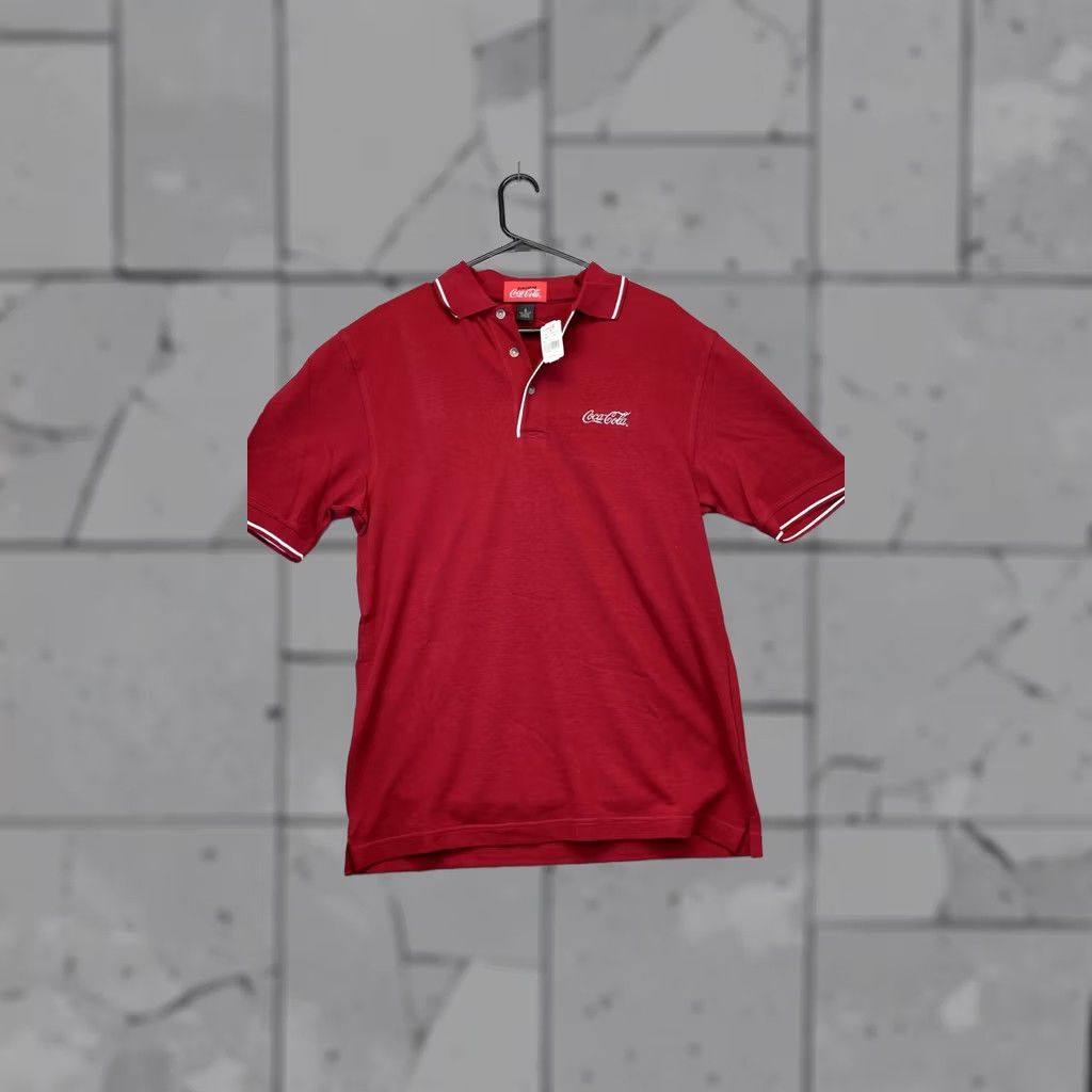 Vintage VINTAGE Coca-Cola Polo Shirt Mens Small Red Embroidered 90s Shirt Size US S / EU 44-46 / 1 - 1 Thumbnail