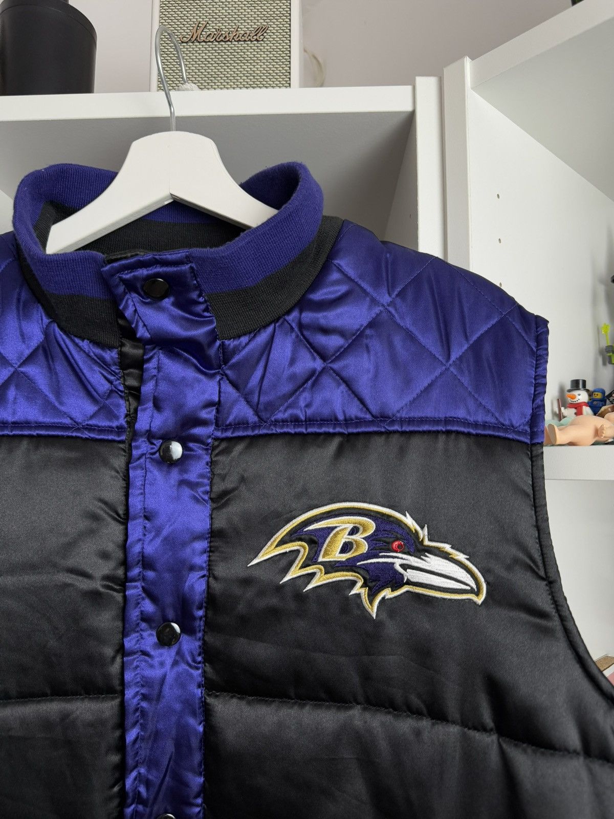 NFL × Vintage Vintage NFL Baltimore Ravens puffer vest L football usa 90s Size US L / EU 52-54 / 3 - 3 Thumbnail