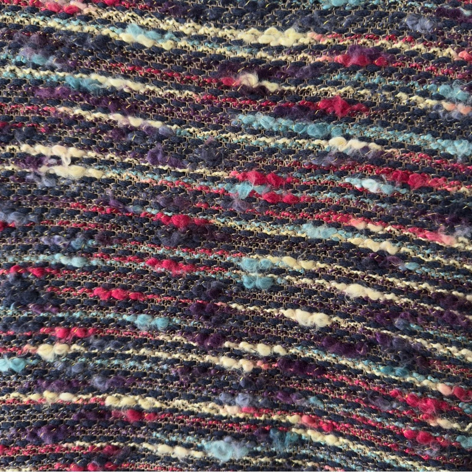 Anthropologie Maeve Multicolor Knit Dress 3/4 Sleeve buttons