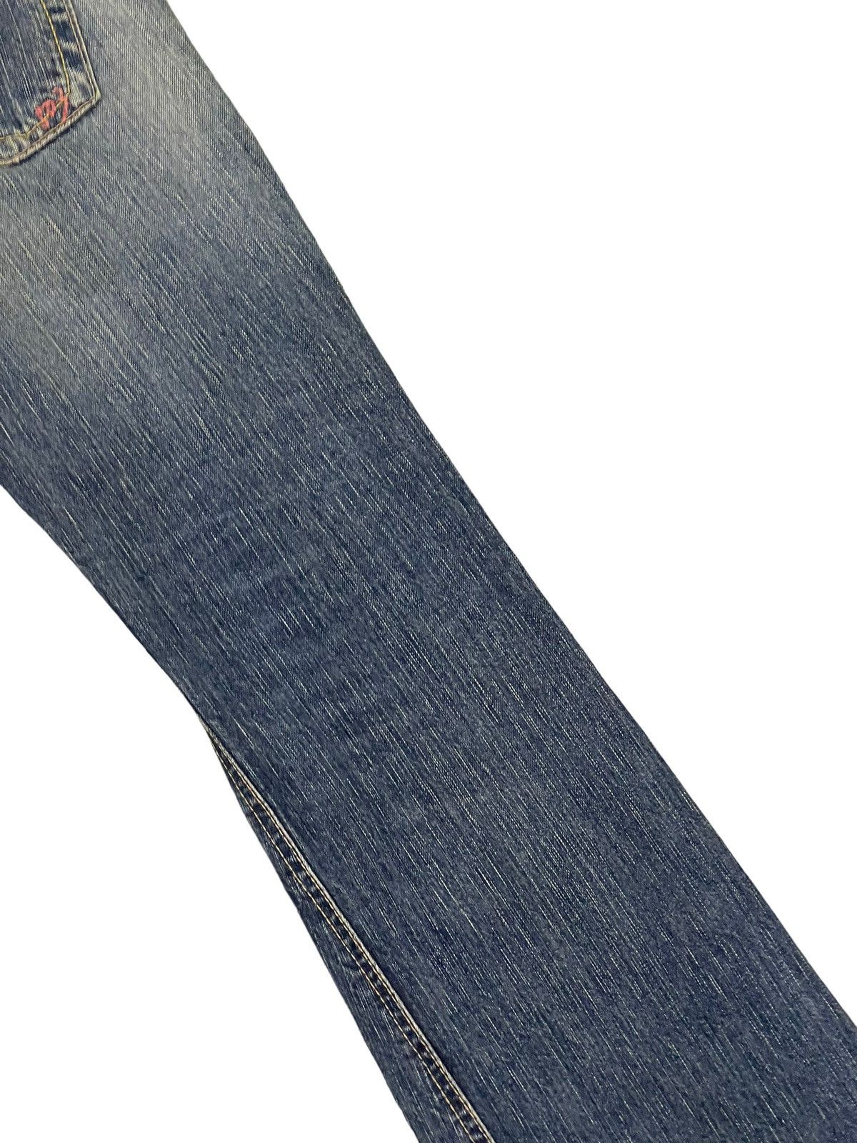Edwin Flare Jeans Edwin Japan Faded Distress Boot Cut 8🟦1 Size US 29 - 16 Thumbnail