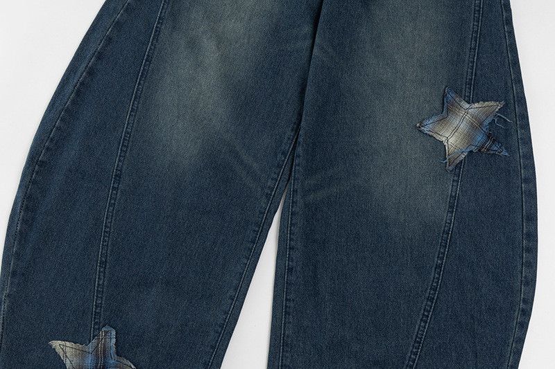 Jean American Retro Hip-Hop Loose-Fit Curved-Leg Jeans Size US 32 / EU 48 - 3 Thumbnail