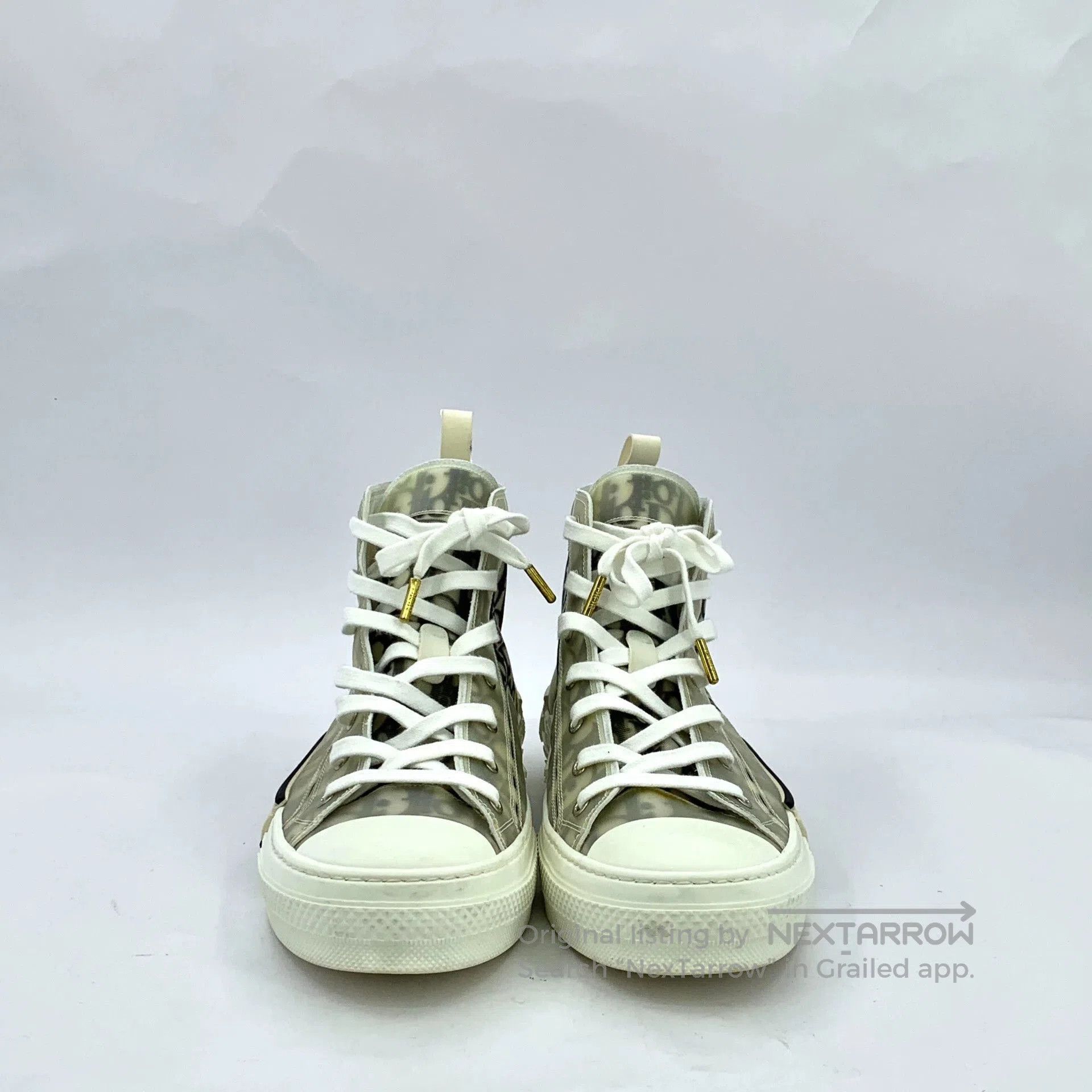 Dior Dior B23 Logo Print High-Top Sneakers. Size US 11.5 / EU 44-45 - 3 Thumbnail