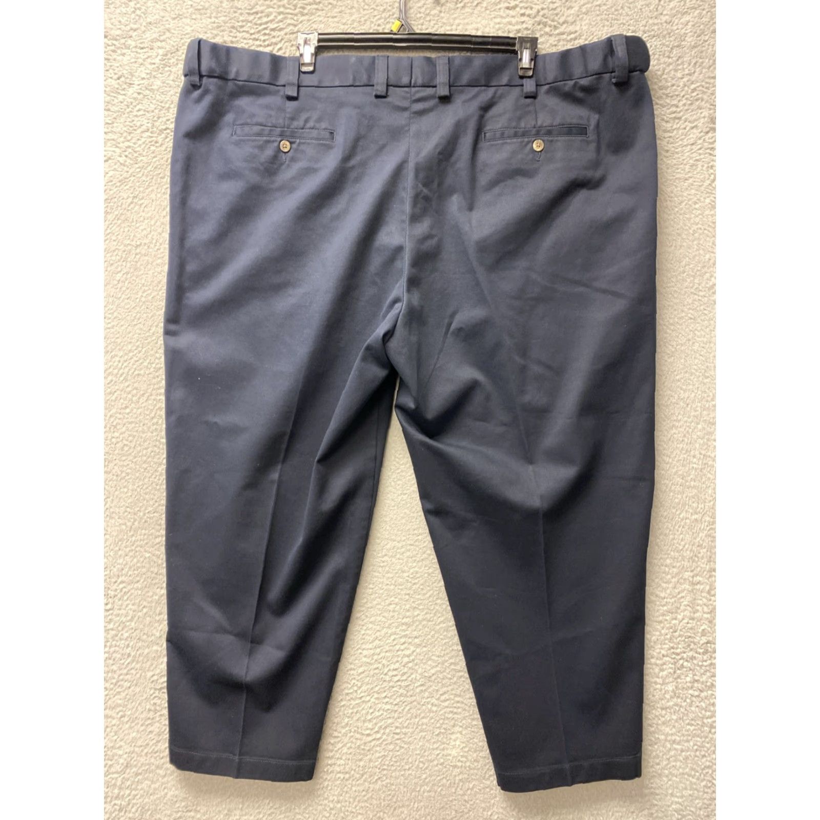 Vintage Oak Hill Pants Mens 54 Big & Tall Chino Straight Deep Navy 28in Inseam Flat Front Pocketed Regular 50in Waist Casual Workwear Business Shirt? Size US 38 / EU 54 - 6 Thumbnail