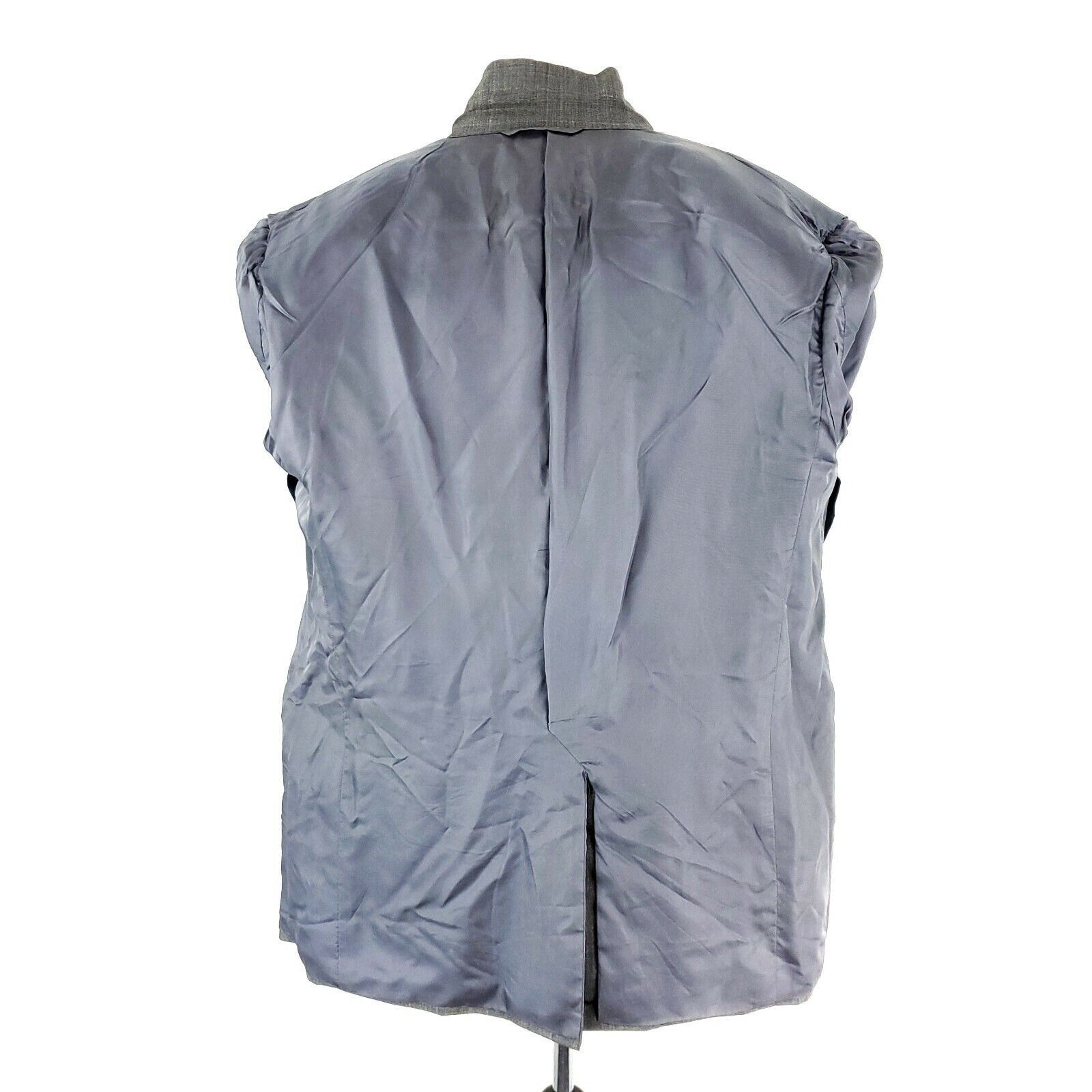 Hickey Freeman Hickey Freeman Loro Piana Tasmanian Super 120s Wool 2 Button Size 42R - 12 Thumbnail