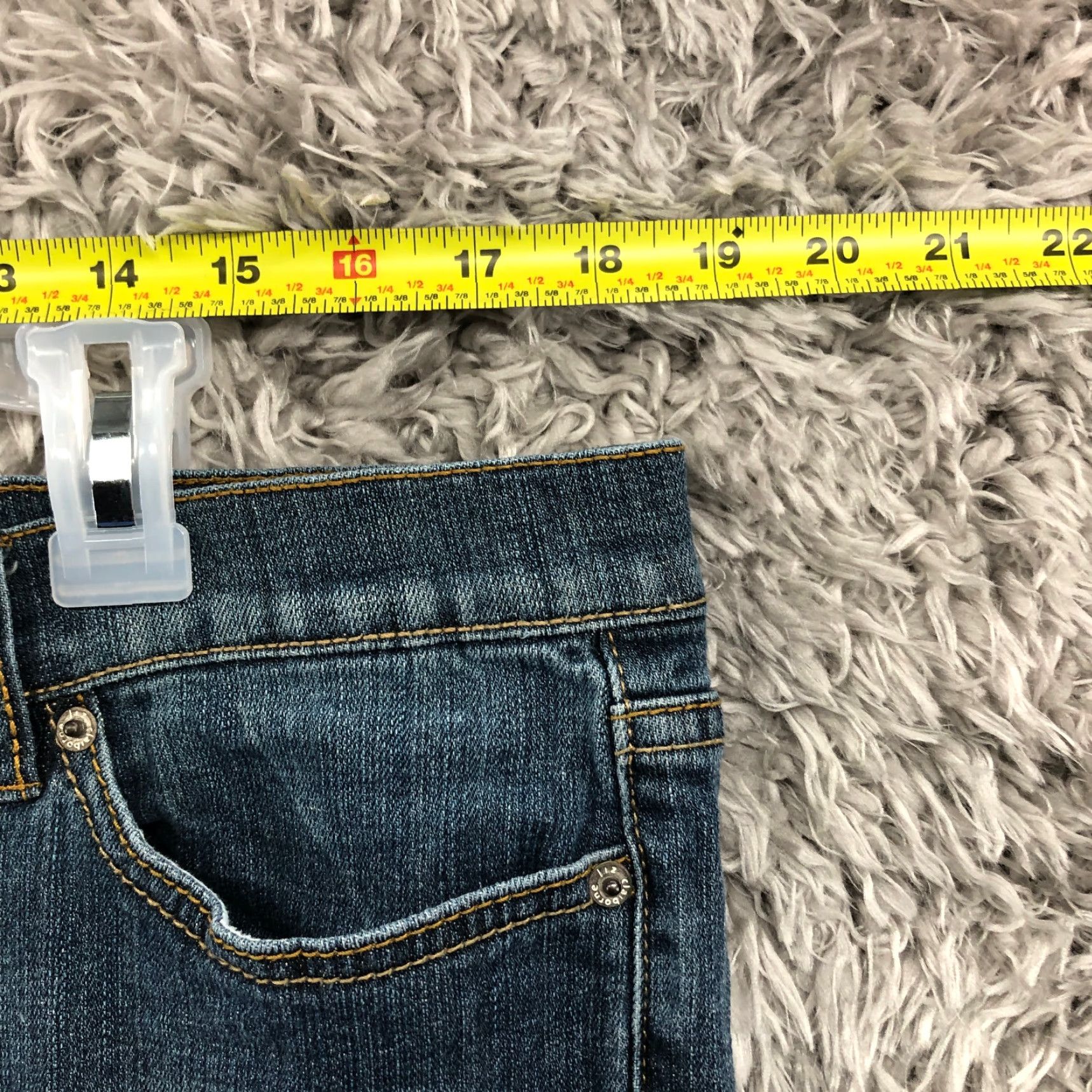 Liz Claiborne Liz Claiborne Jeans Size 16 Womens Mid Rise Dark Wash Blue Denim Slim Bootcut Size 38" / US 16 / IT 52 - 2 Thumbnail