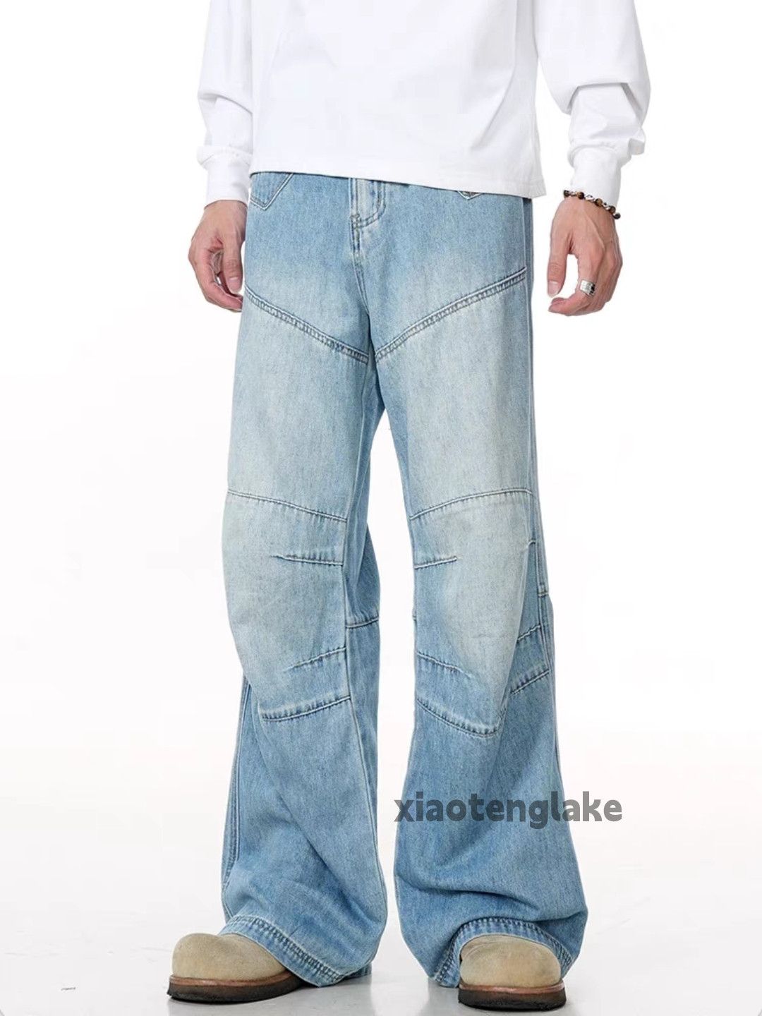 Jean × Vintage washed faded cleanfit yuppie bootcut flared y2k jeans Size US 33 - 1 Thumbnail