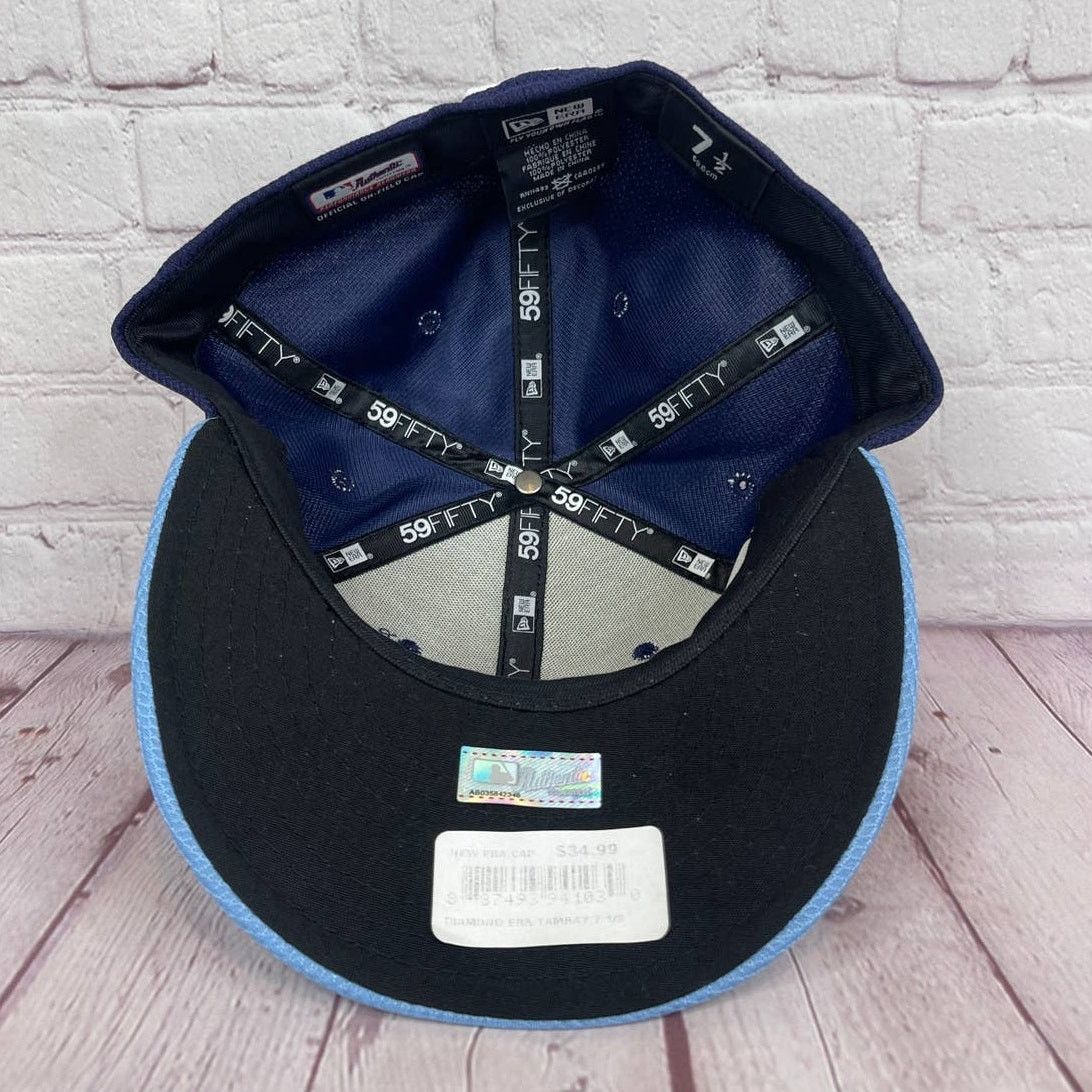 New Era New Era 59Fifty MLB Diamond Tampa Bay Rays Cap Size 7 1/2 Size ONE SIZE - 6 Thumbnail