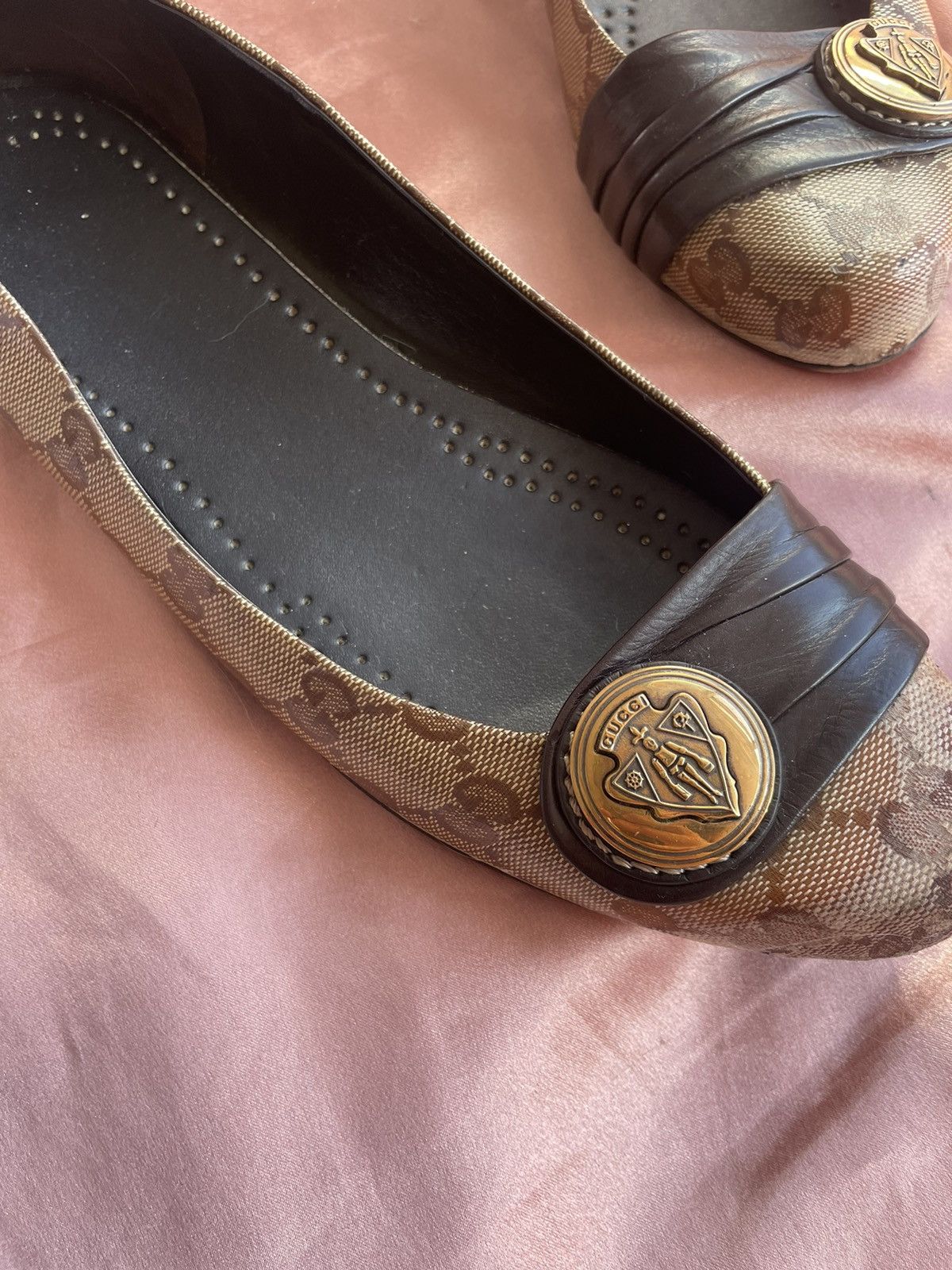 Gucci Gucci Hysteria Monogram Ballet Flats Size US 8 / IT 38 - 8 Thumbnail
