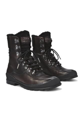 John Varvatos Shearling Lined Leather Hiking Boot. 9.5 Size US 9.5 / EU 42-43 - 1 Thumbnail