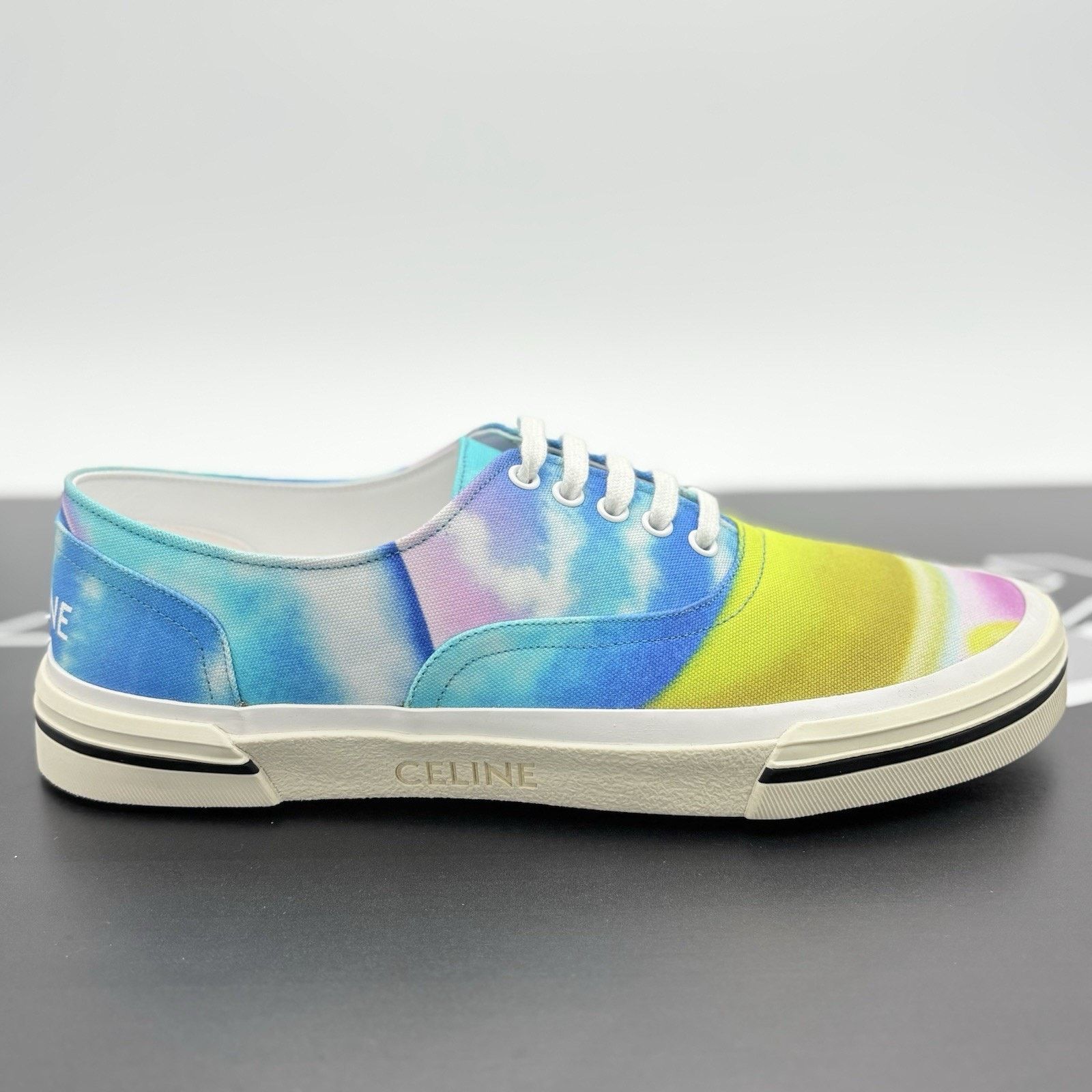 Celine Celine Canvas Print Low Sneaker ' Tie Dye ' | NEW! Size US 12 / EU 45 - 2 Thumbnail