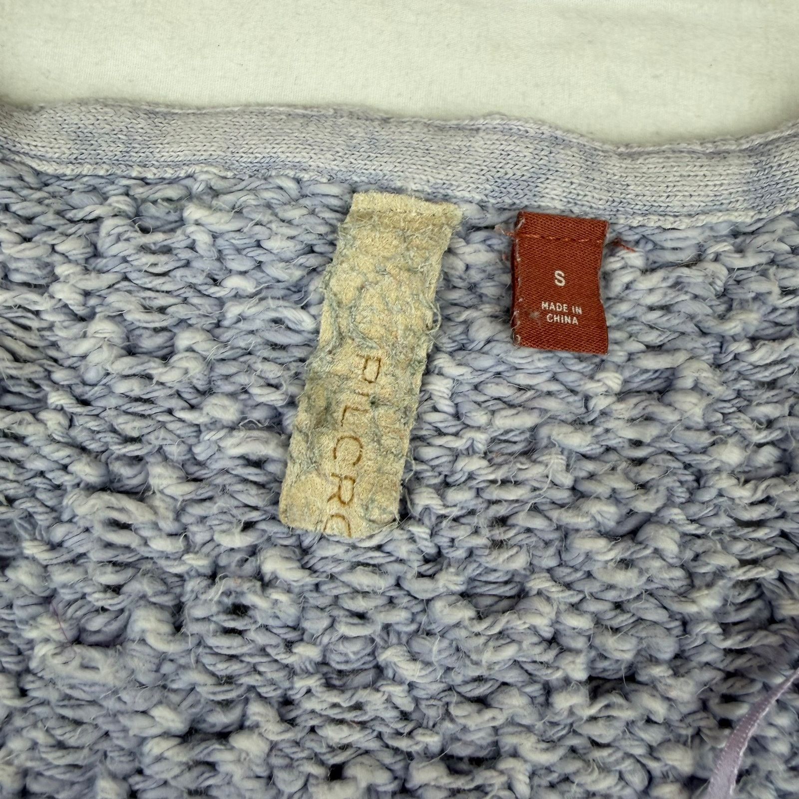 Anthropologie PILCRO Lavender Crop Knit Sweater Size S Size S / US 4 / IT 40 - 3 Thumbnail