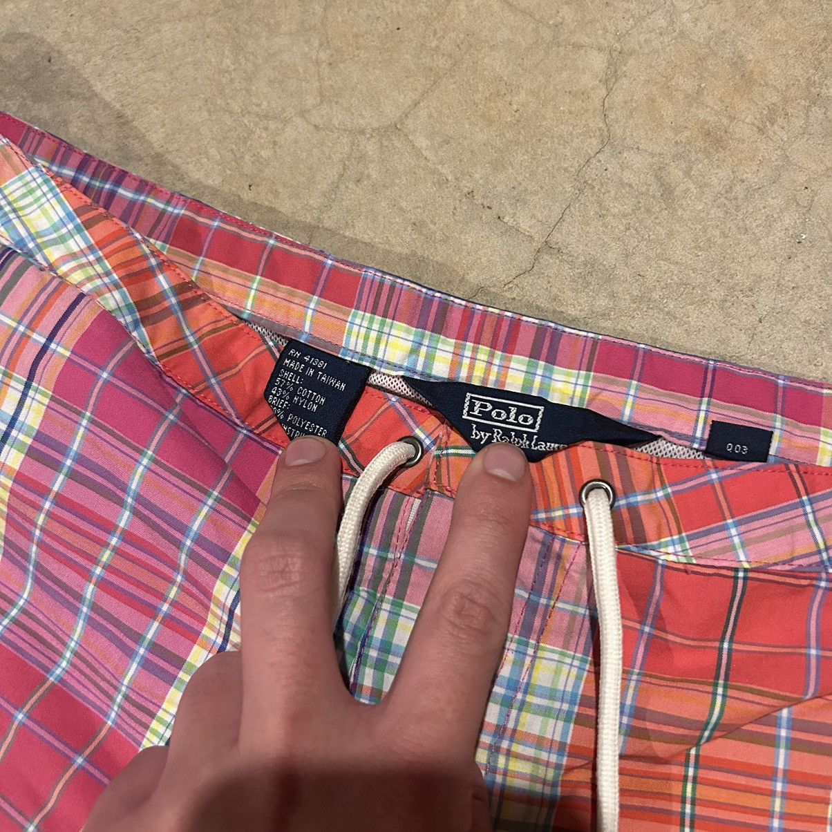Polo Ralph Lauren × Vintage Crazy Vintage 90s Polo Ralph Lauren Madras Plaid Shorts Size US 32 / EU 48 - 5 Thumbnail