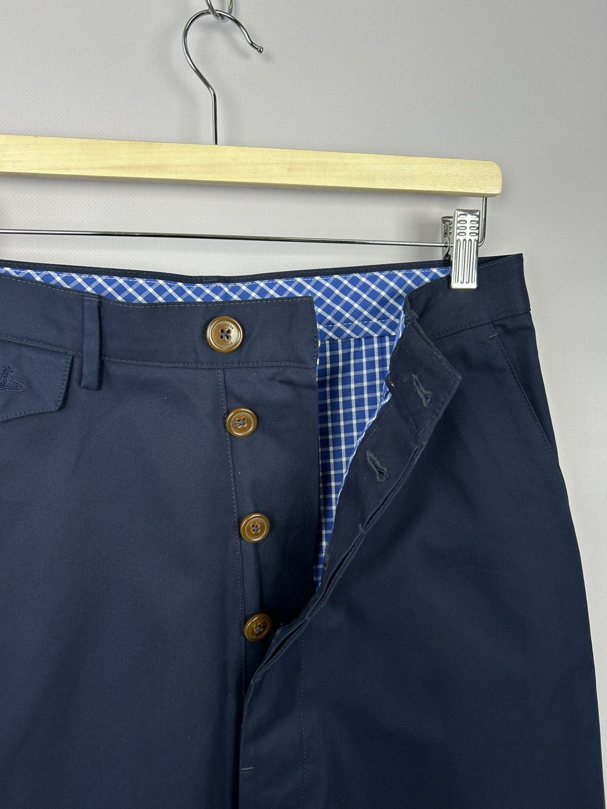 Vivienne Westwood Vivienne Westwood Navy Drop Crotch Chino Pants Trousers W30 Size US 30 / EU 46 - 8 Thumbnail