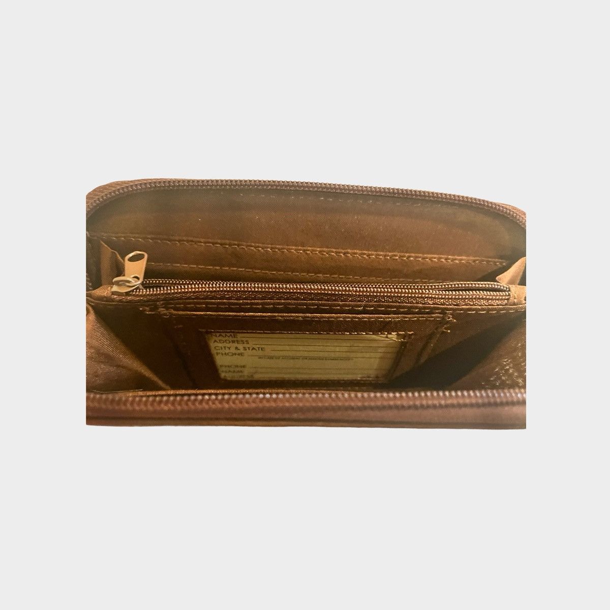 Vintage Vintage 1980's Leather Wallet Size ONE SIZE - 4 Thumbnail
