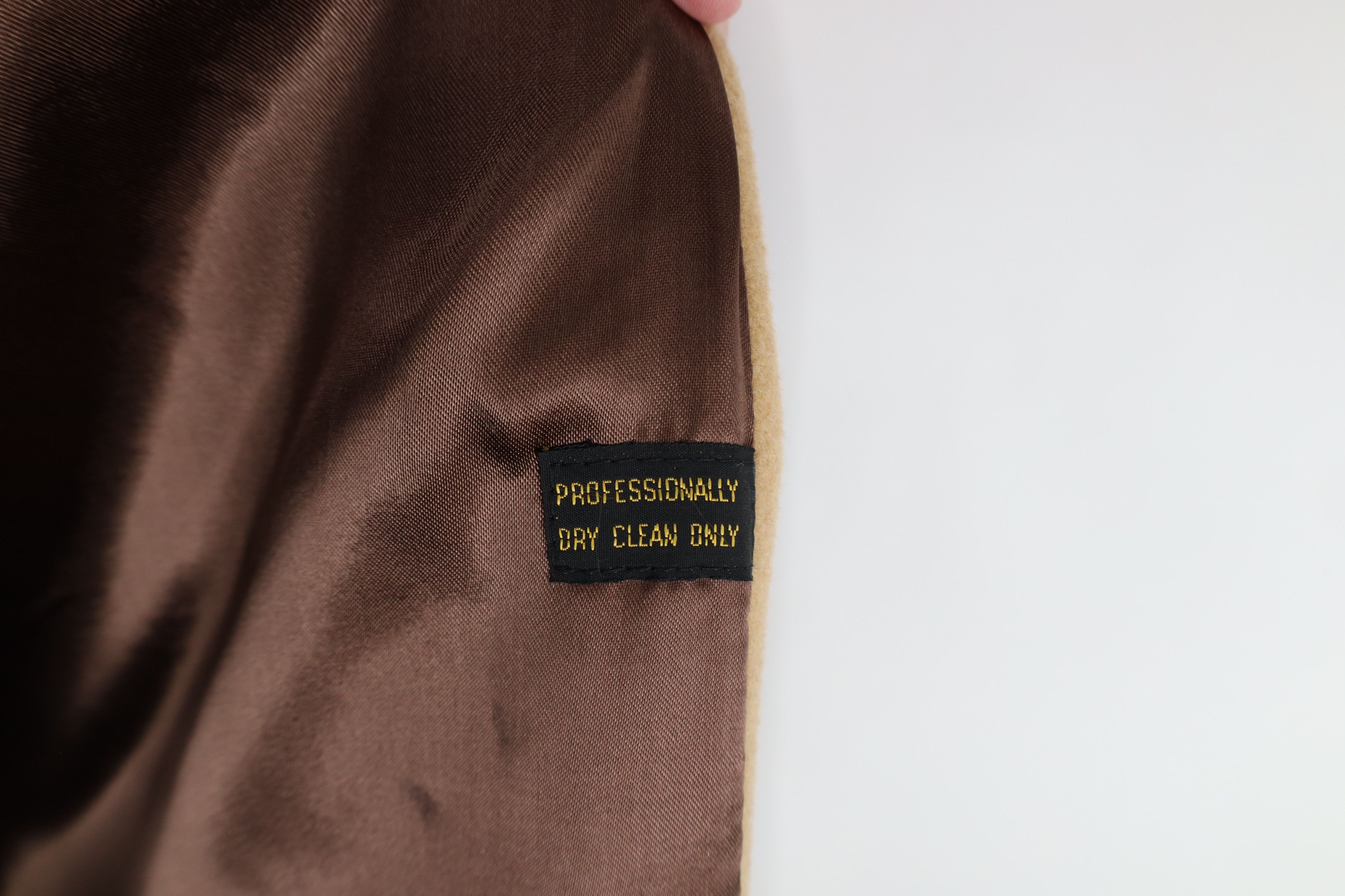 Vintage Vintage 70s Streetwear Cashmere Overcoat Jacket Beige USA Size US XXL / EU 58 / 5 - 16 Thumbnail
