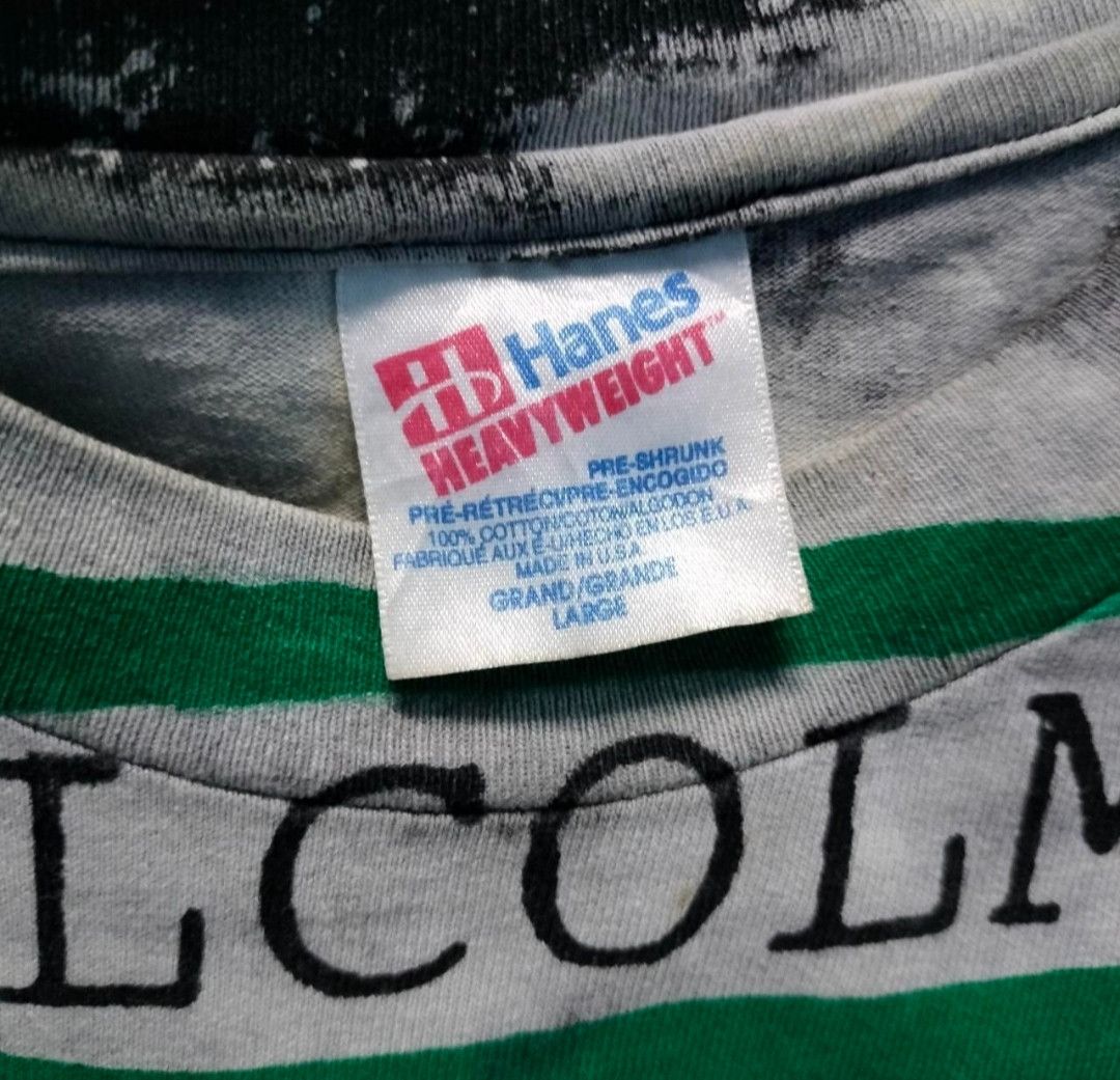 Band Tees × Vintage rare!! vintage 90s MALCOM X mosquitohead acidwash Size US L / EU 52-54 / 3 - 3 Thumbnail