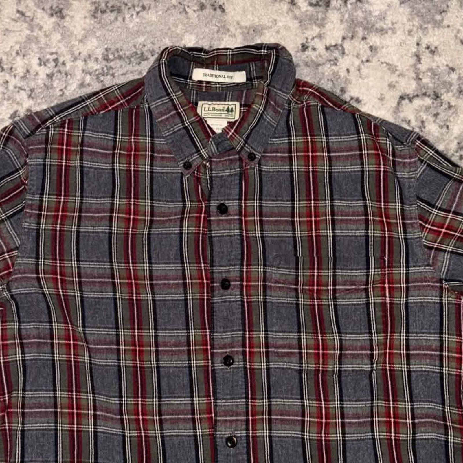 L.L. Bean Vintage 00s L.L. Bean Plaid Button Up Shirt Size US M / EU 48-50 / 2 - 2 Thumbnail