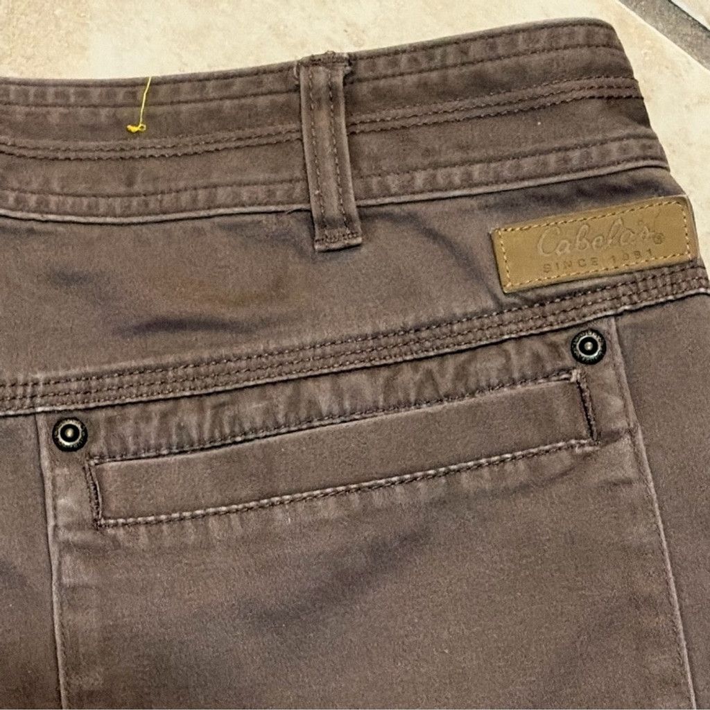 Cabelas Cabela's Men's Brown Flat Front Cotton Shorts Size US 32 / EU 48 - 6 Thumbnail