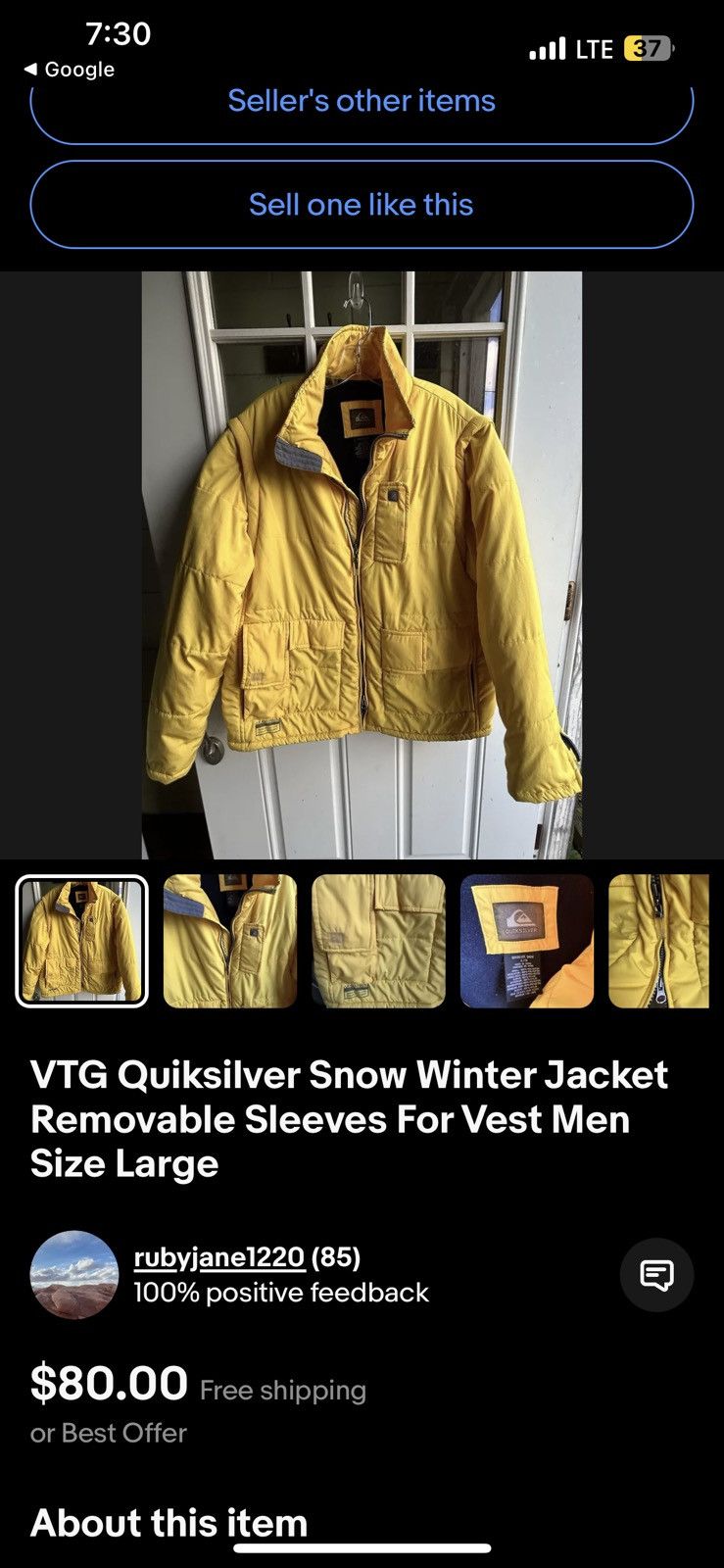 Quiksilver × Vintage Vintage 2000s Quiksilver Windbreaker Fleece 2-1 Vest Jacket Size US L / EU 52-54 / 3 - 13 Thumbnail