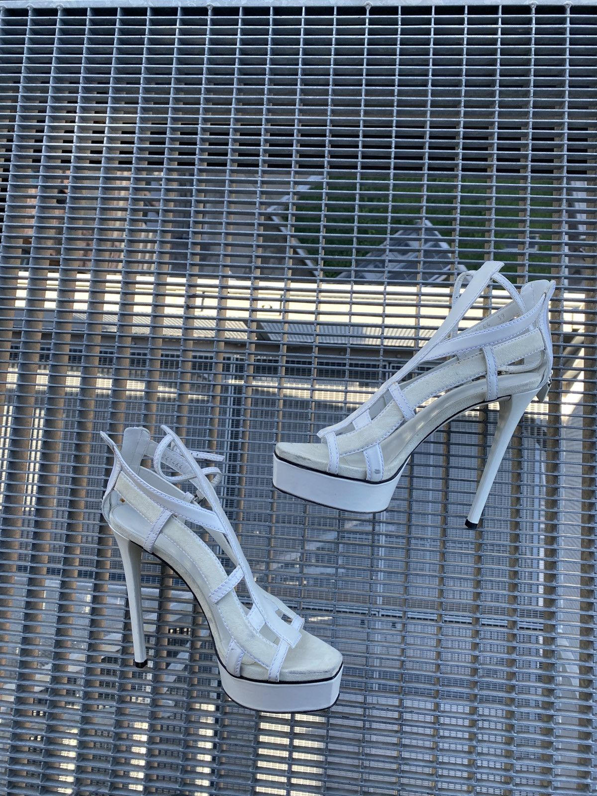 Gucci Gucci Leather Heel Sandals Size US 9 / IT 39 - 4 Thumbnail