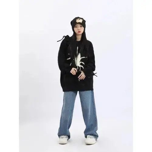 Japanese Brand Street Loose Warm Pullover Size ONE SIZE - 4 Thumbnail