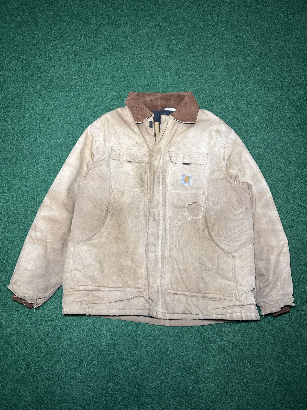 Carhartt Vintage 90s Carhartt Distressed Arctic Grunge Jacket Size US XL / EU 56 / 4 - 1 Thumbnail