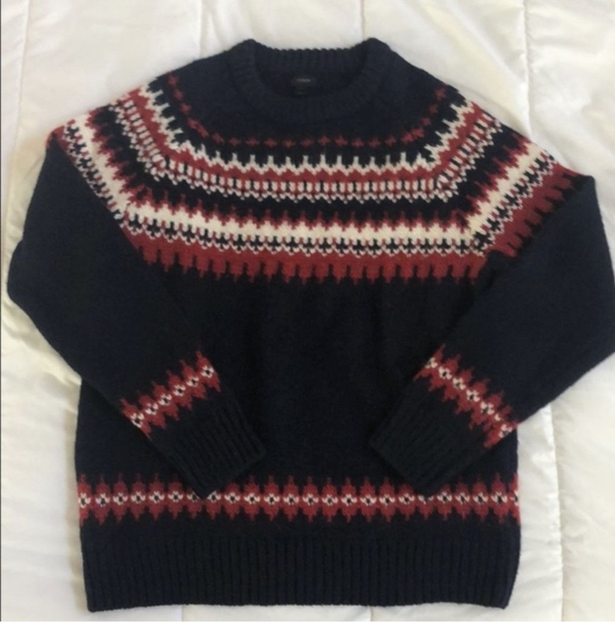 J.Crew Fair Isle Sweater Size US L / EU 52-54 / 3 - 1 Thumbnail
