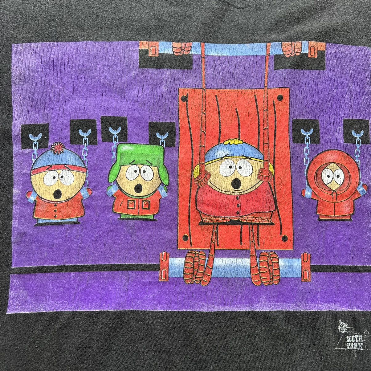 Cartoon Network 1998 South Park Bondage Chains TV Promo Tee Shirt Adult Swim Size US XL / EU 56 / 4 - 4 Thumbnail