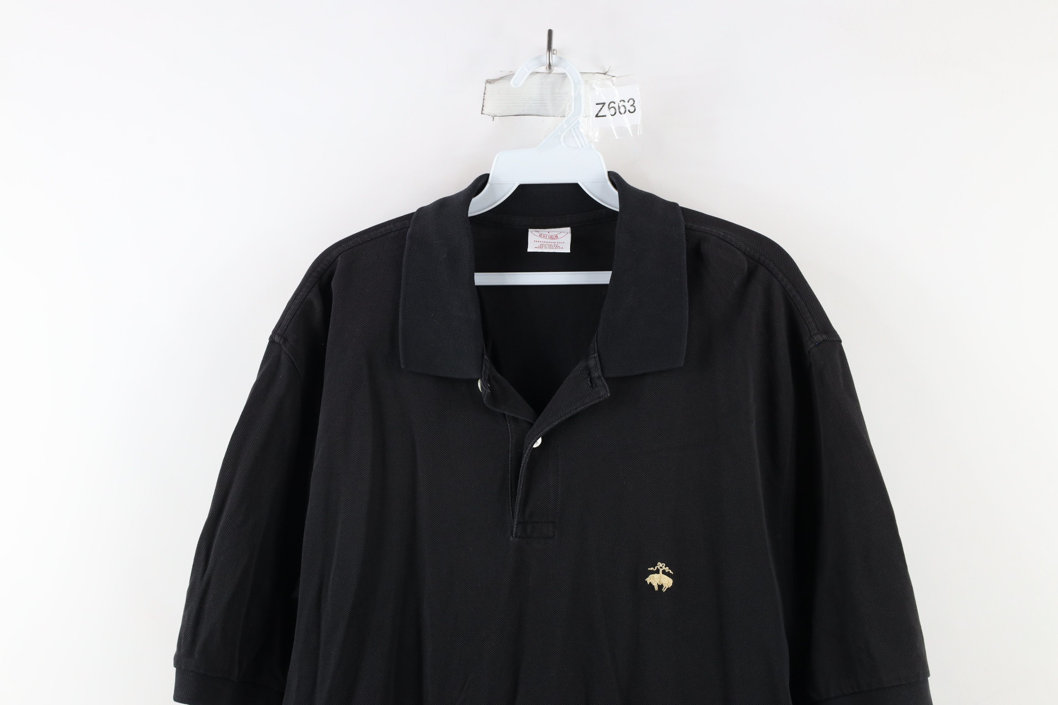 Brooks Brothers Vintage Brooks Brothers Collared Performance Golf Polo Black Size US L / EU 52-54 / 3 - 2 Thumbnail