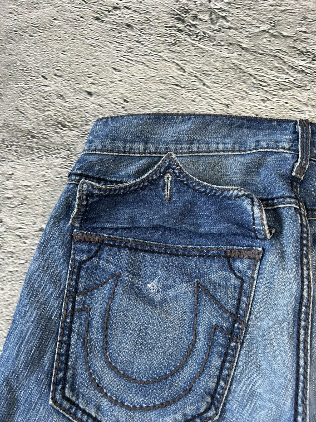 True Religion × Vintage True Religion vintage blue jeans Ricky thick stitching Y2K Size US 36 / EU 52 - 4 Thumbnail