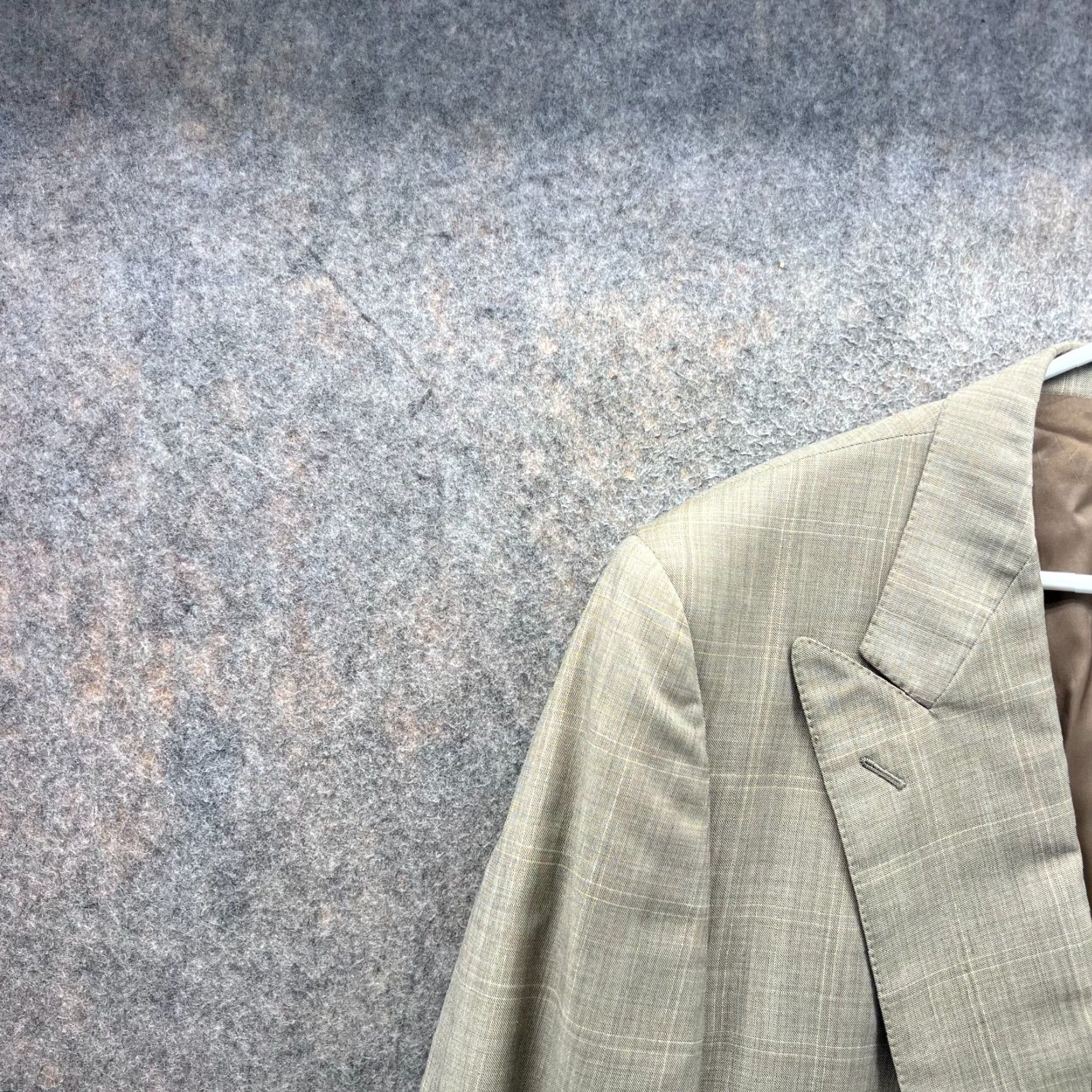 Ermenegildo Zegna Ermenegildo Zegna Blazer Mens 46R Beige Double Breasted Trofeo Wool Jacket Dress Size 46R - 7 Thumbnail