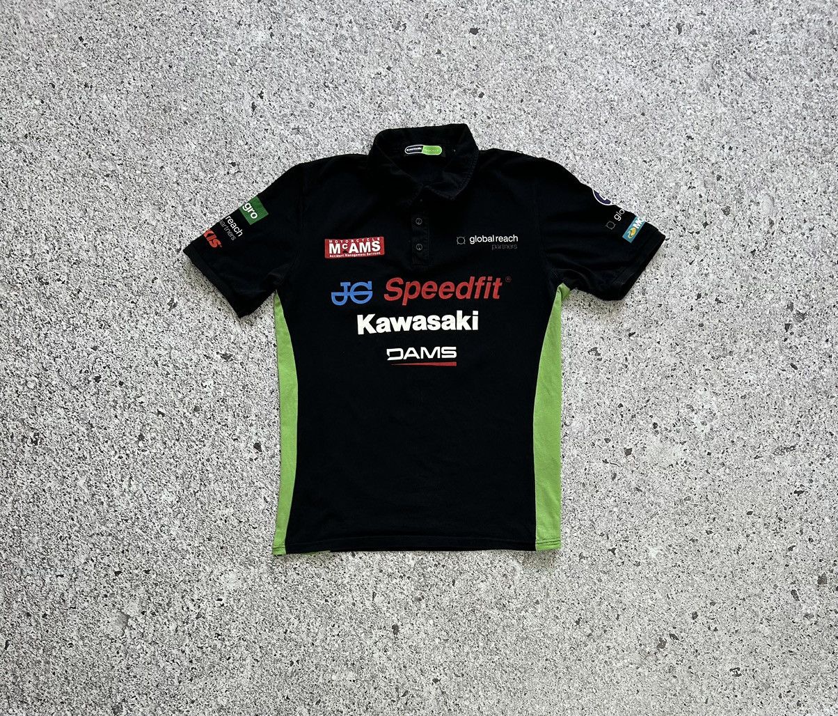 Vintage Motorcycle Kawasaki Dams Global Reach Partners T-Shirt Size US M / EU 48-50 / 2 - 1 Thumbnail