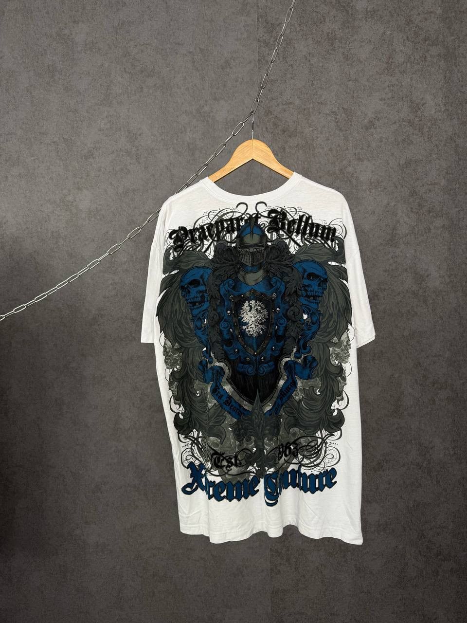 Affliction Xtreme Couture made in USA skulls tee Size US XXL / EU 58 / 5 - 2 Thumbnail