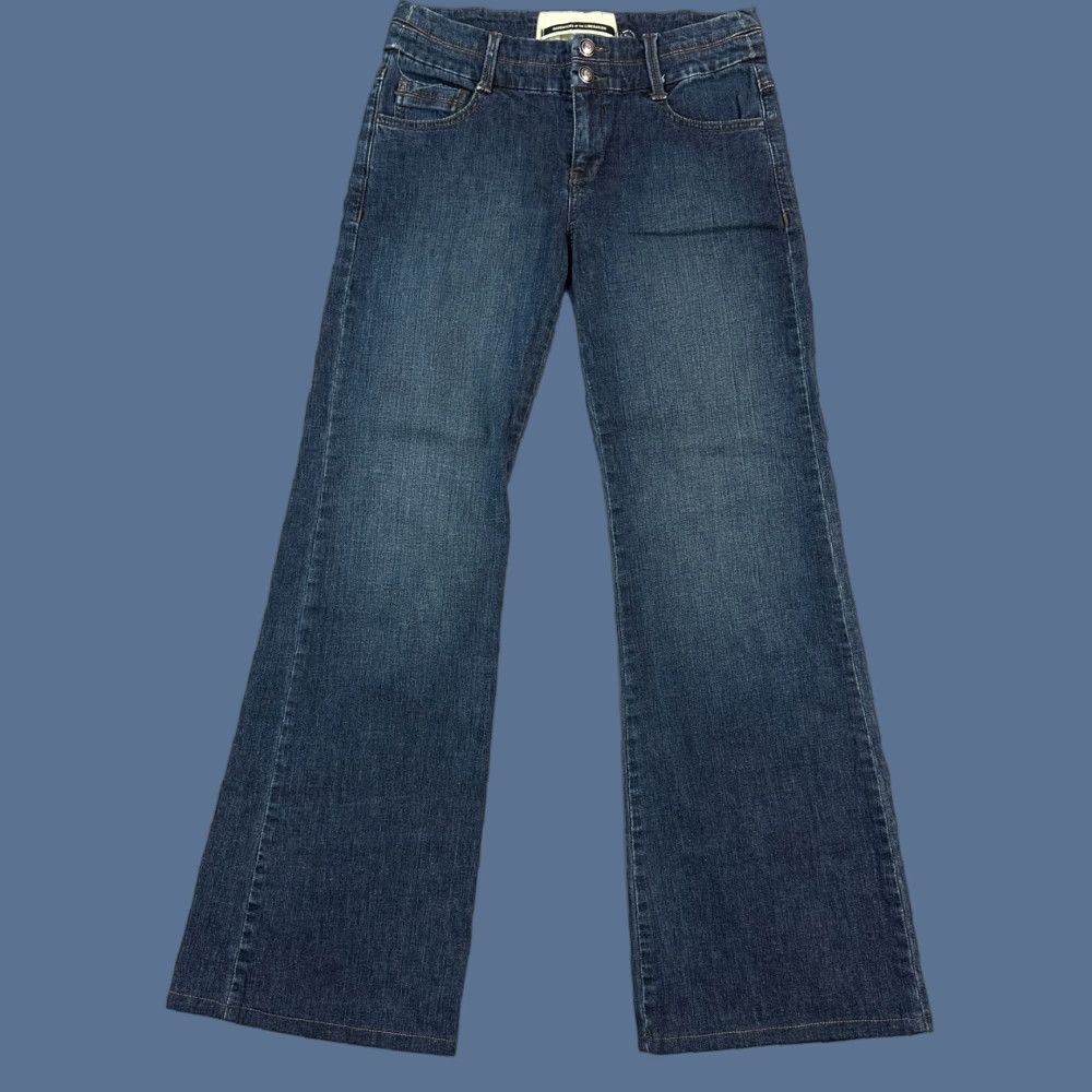 Anthropologie Anthropologie Daughters of the Liberation Jeans Women's 28 Dark Bootcut Stretch Denim Blue Regular 5-Pocket Size 28" / US 6 / IT 42 - 1 Thumbnail