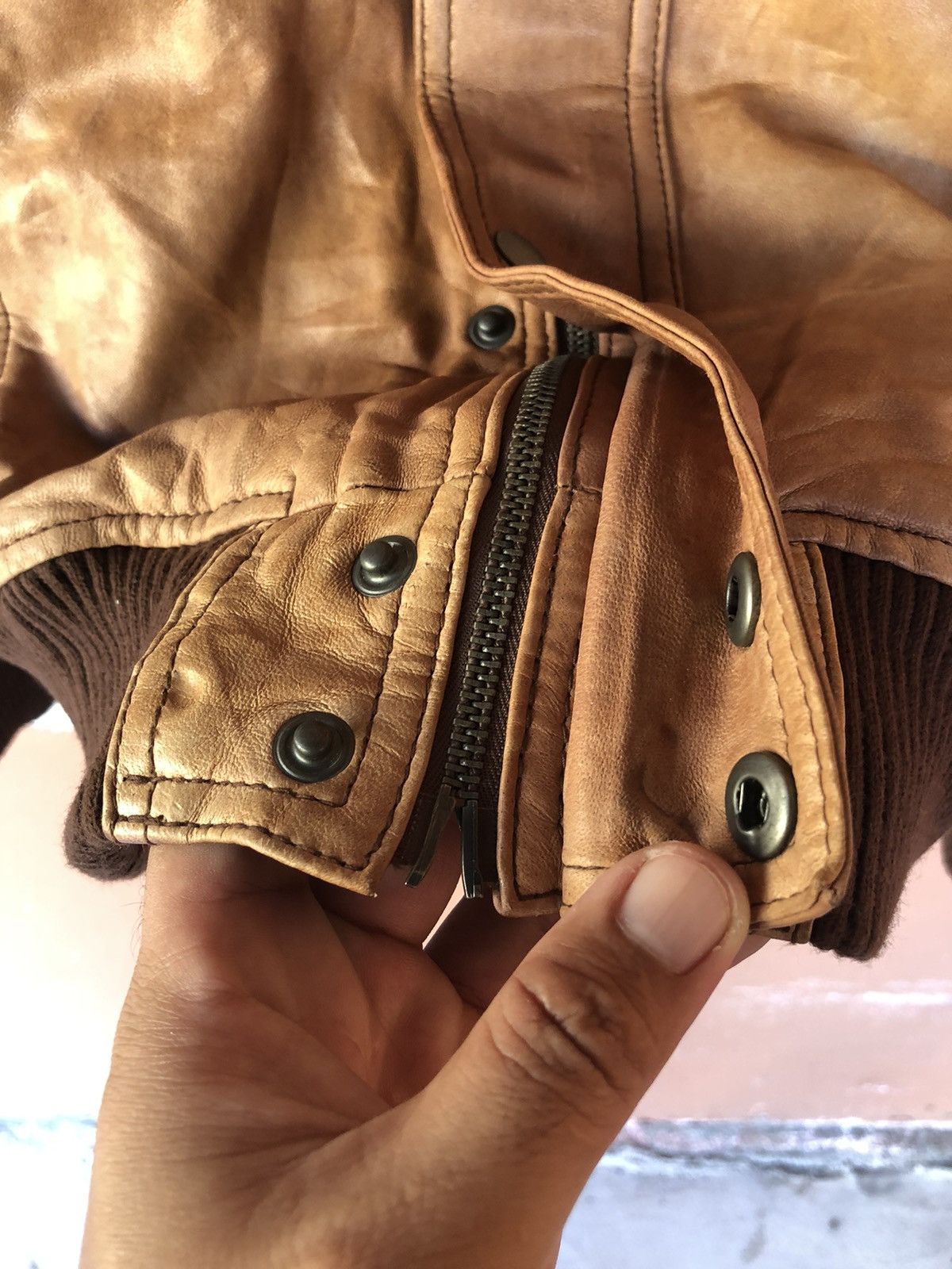 If Six Was Nine × Japanese Brand Vintage S.Train Leather Ride Jacket Size US S / EU 44-46 / 1 - 9 Thumbnail