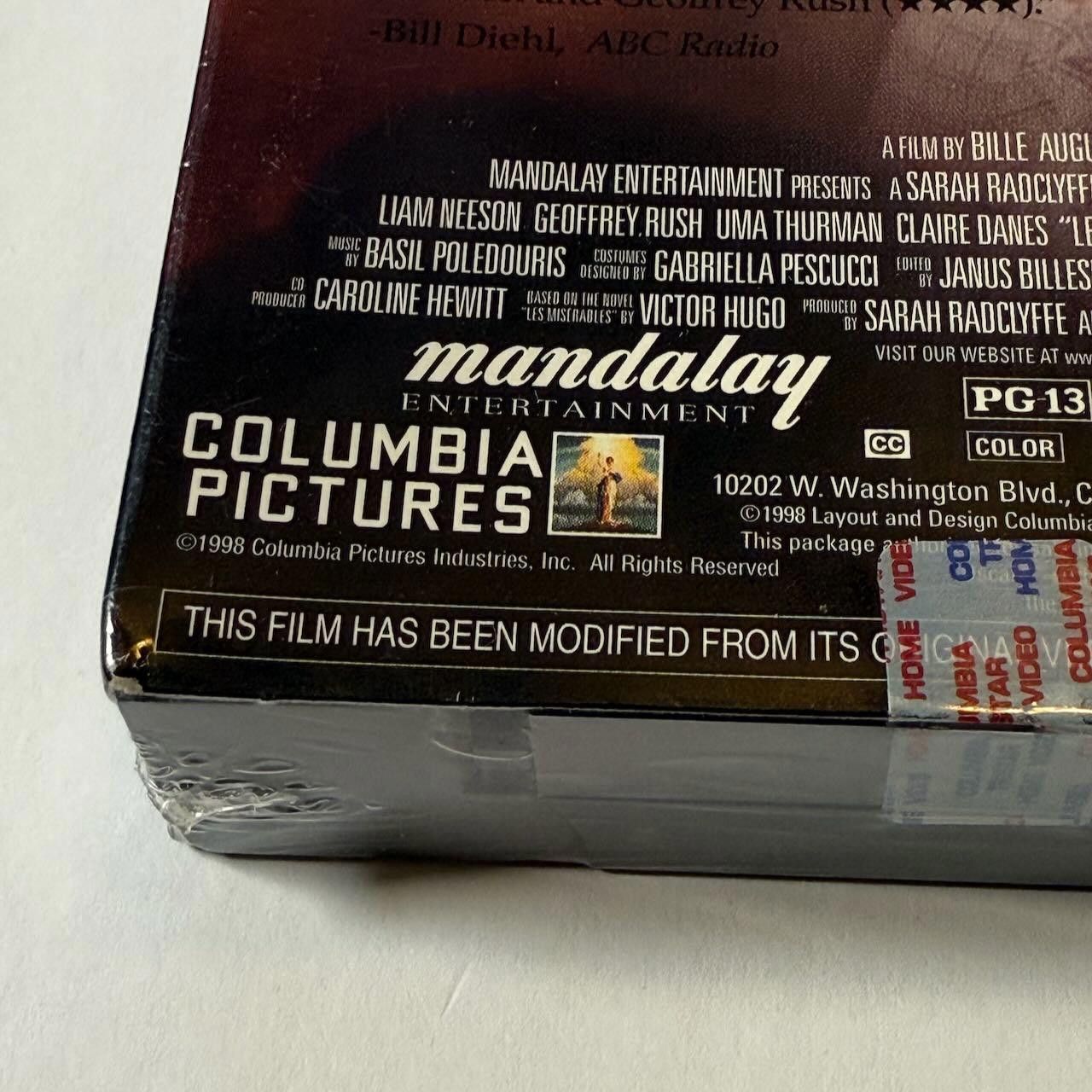 Designer Les Misérables VHS Liam Neeson Uma Thurman BLOCKBUSTER Hype Size ONE SIZE - 3 Thumbnail