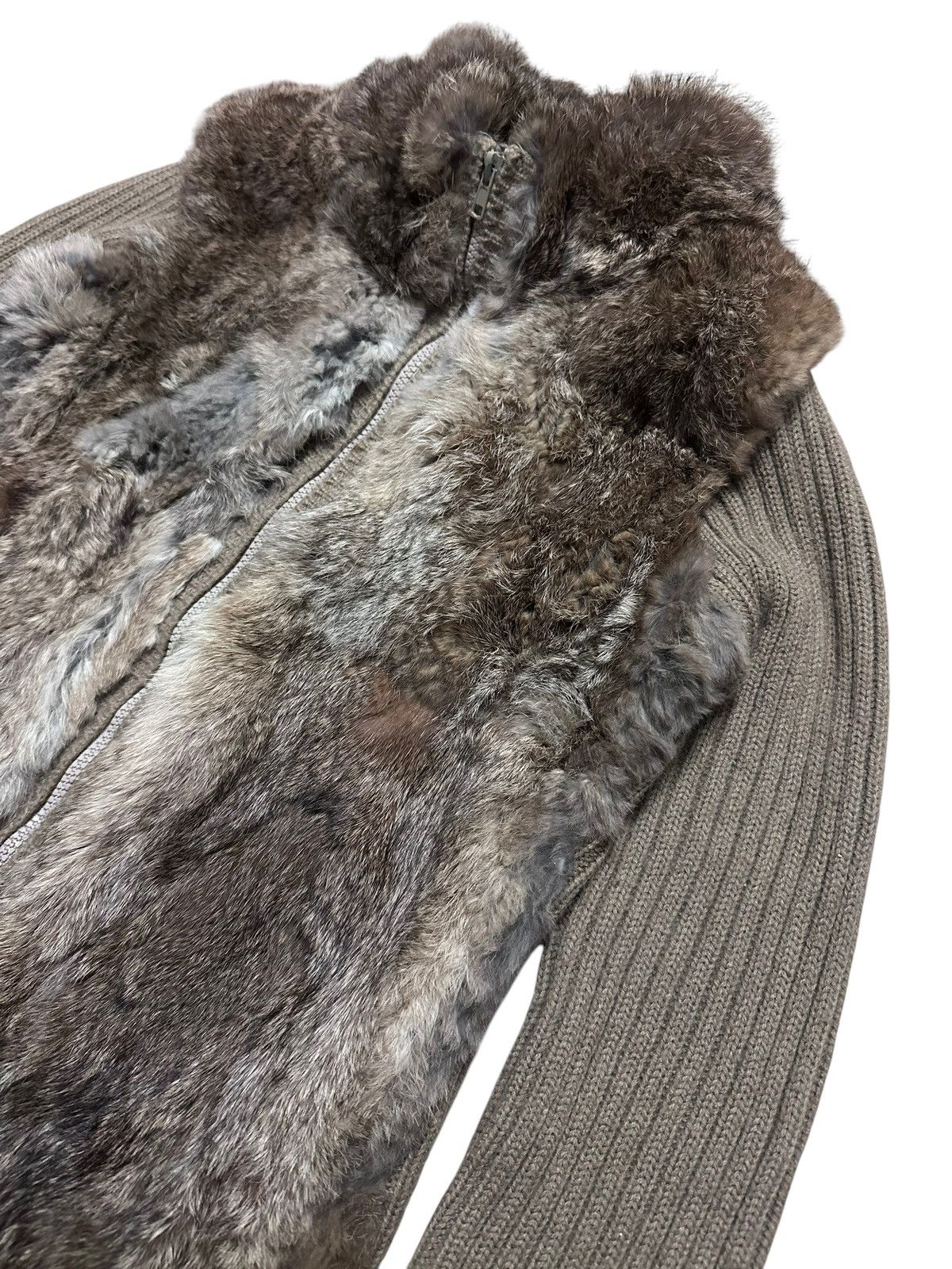 If Six Was Nine × Japanese Brand × Vintage 🇯🇵 Vintage Japan Honey Drop Rabbit Fur Avant-garde Knitwear Size US S / EU 44-46 / 1 - 1 Thumbnail