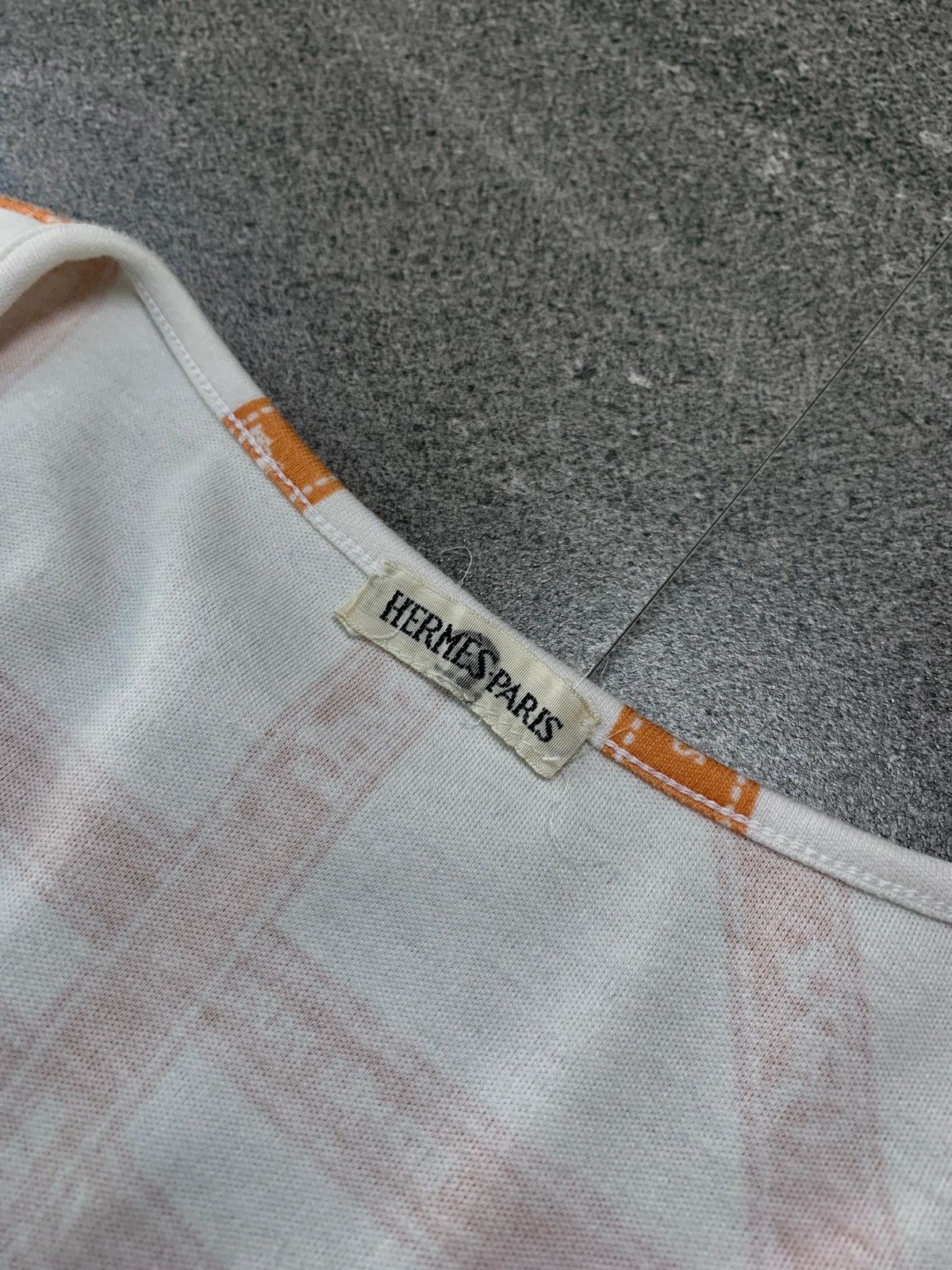 Hermes FREE TAX! 2000s Ribbon Tape Allover Printed Top Size US S / EU 44-46 / 1 - 6 Thumbnail