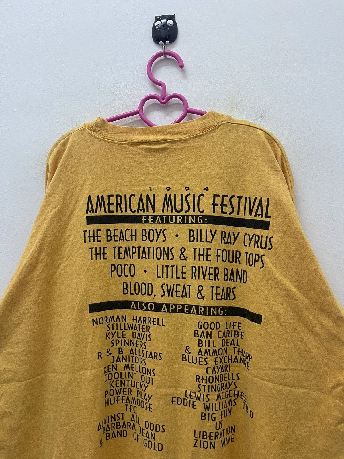 Band Tees Rare 90s Vintage AMERICAN MUSIC FESTIVAL Featuring Band Tee Size US XL / EU 56 / 4 - 5 Thumbnail