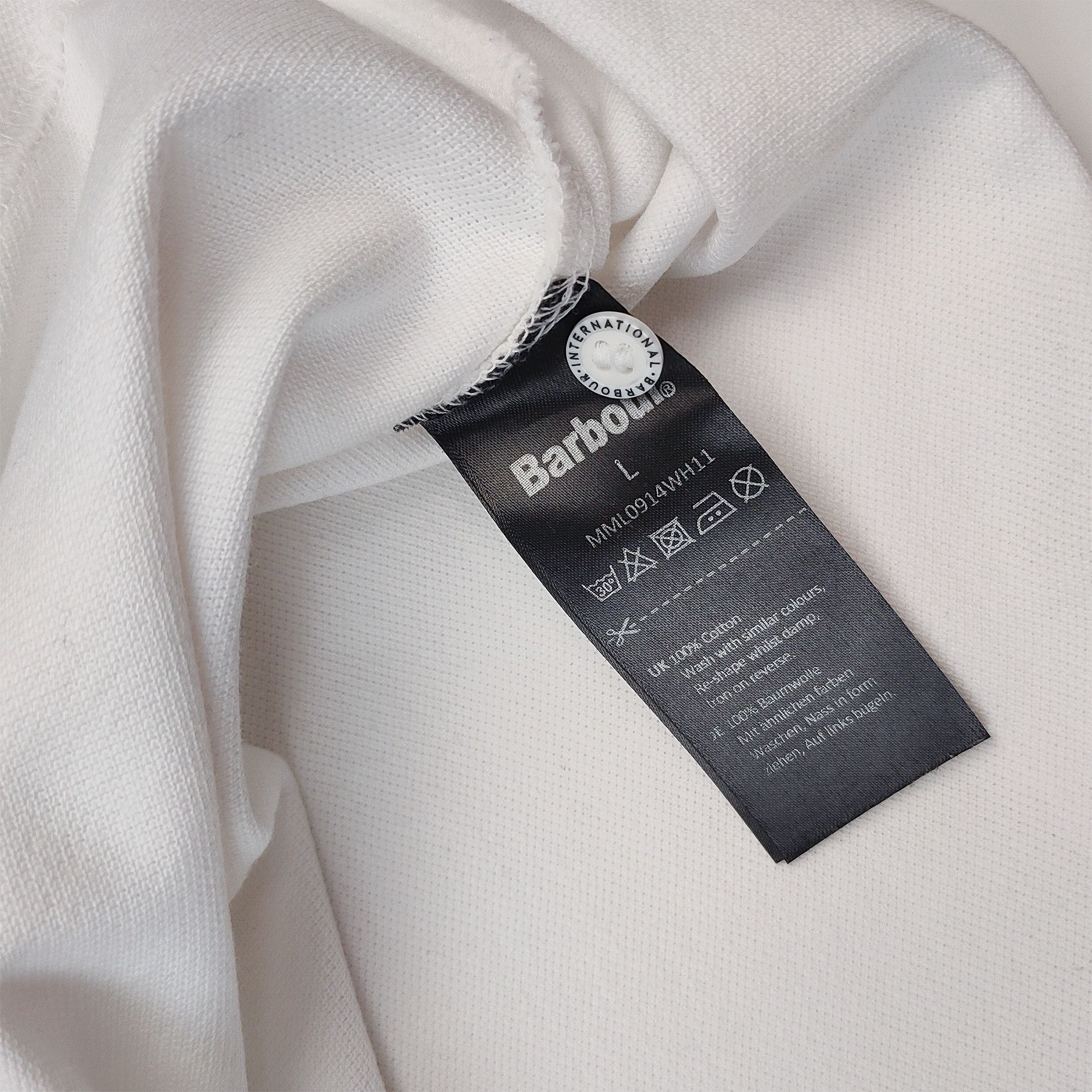 Barbour Barbour White Polo Shirt, L size Size US L / EU 52-54 / 3 - 5 Thumbnail
