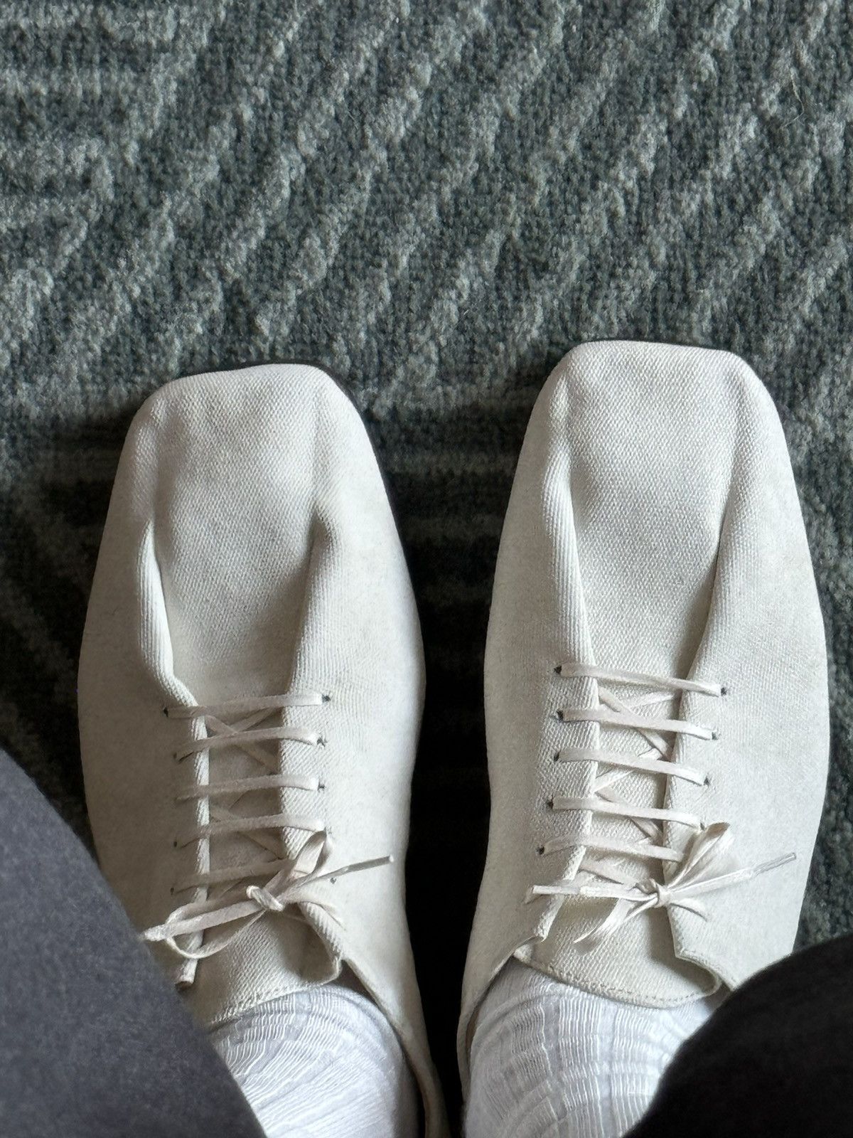Lemaire Lemaire SOURIS CLASSIC DERBIES DIRTY WHITE EU42 US 9 Size US 9 / EU 42 - 15 Thumbnail