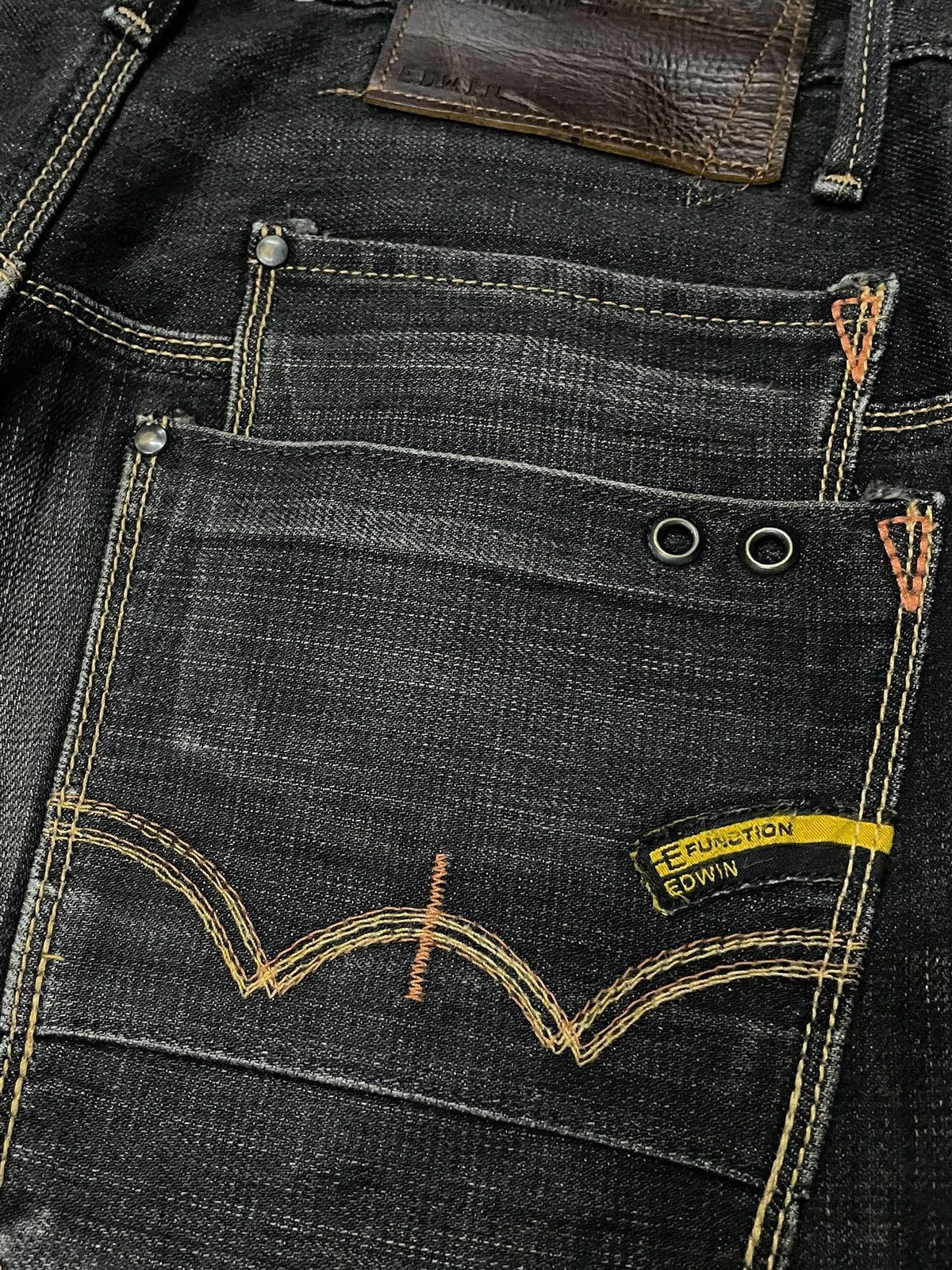 Beauty Beast × Edwin × Japanese Brand Vintage Edwin E Function Engineered Spiral Leg Jeans Size US 30 / EU 46 - 12 Thumbnail