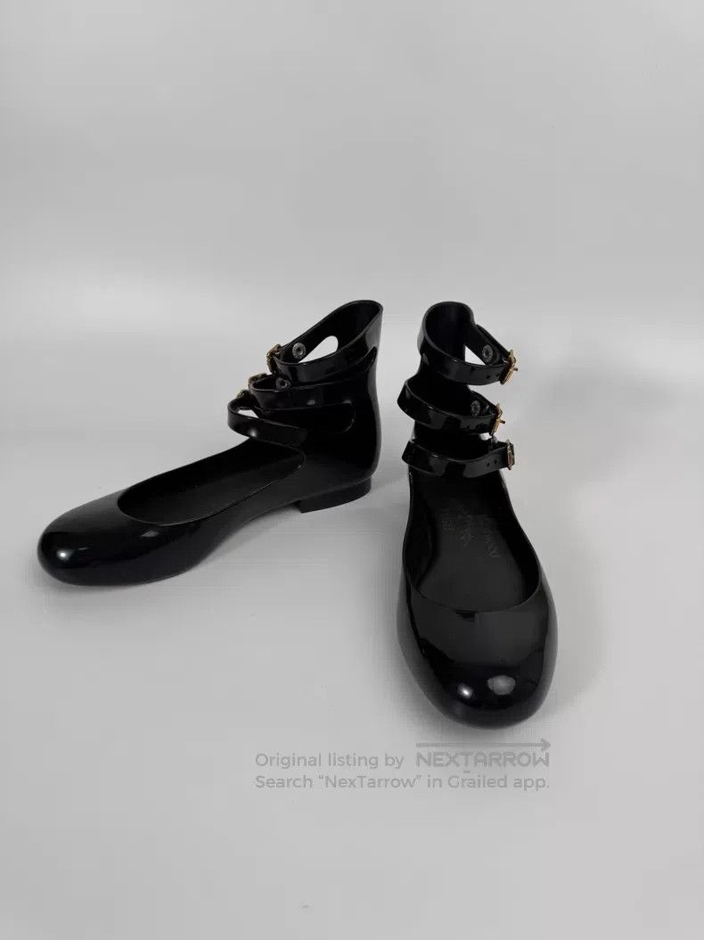 Vivienne Westwood Vivienne Westwood Black Triple Strap Roman Shoes Mary Jane Size US 4.5 / IT 34.5 - 2 Thumbnail