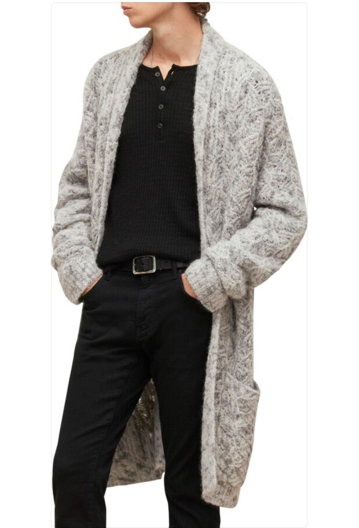 John Varvatos Audubon Shawl Collar Longline Cardigan medium Size US M / EU 48-50 / 2 - 4 Thumbnail