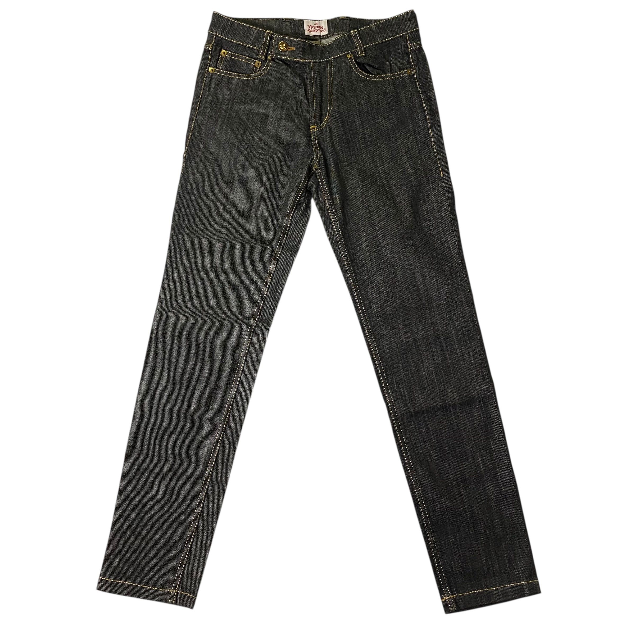 Vivienne Westwood Vivienne Westwood Black Denim Pants Size 2 Size 26" / US 2 / IT 38 - 1 Thumbnail