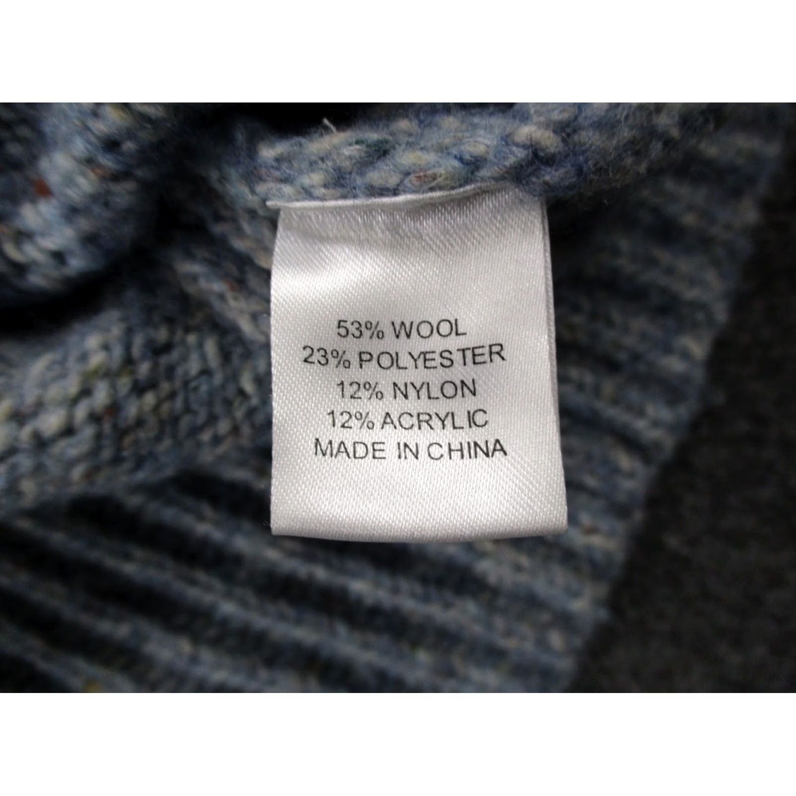 Vintage Tuckernuck Sweater Womens XL Blue Wool Blend Oversized Classic Pullover Stretch Size XL / US 12-14 / IT 48-50 - 7 Thumbnail