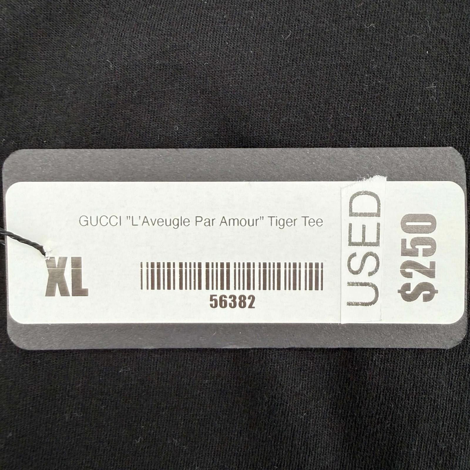 Gucci Gucci L'Aveugle Par Amour Tiger Tee XL Size US XL / EU 56 / 4 - 7 Thumbnail