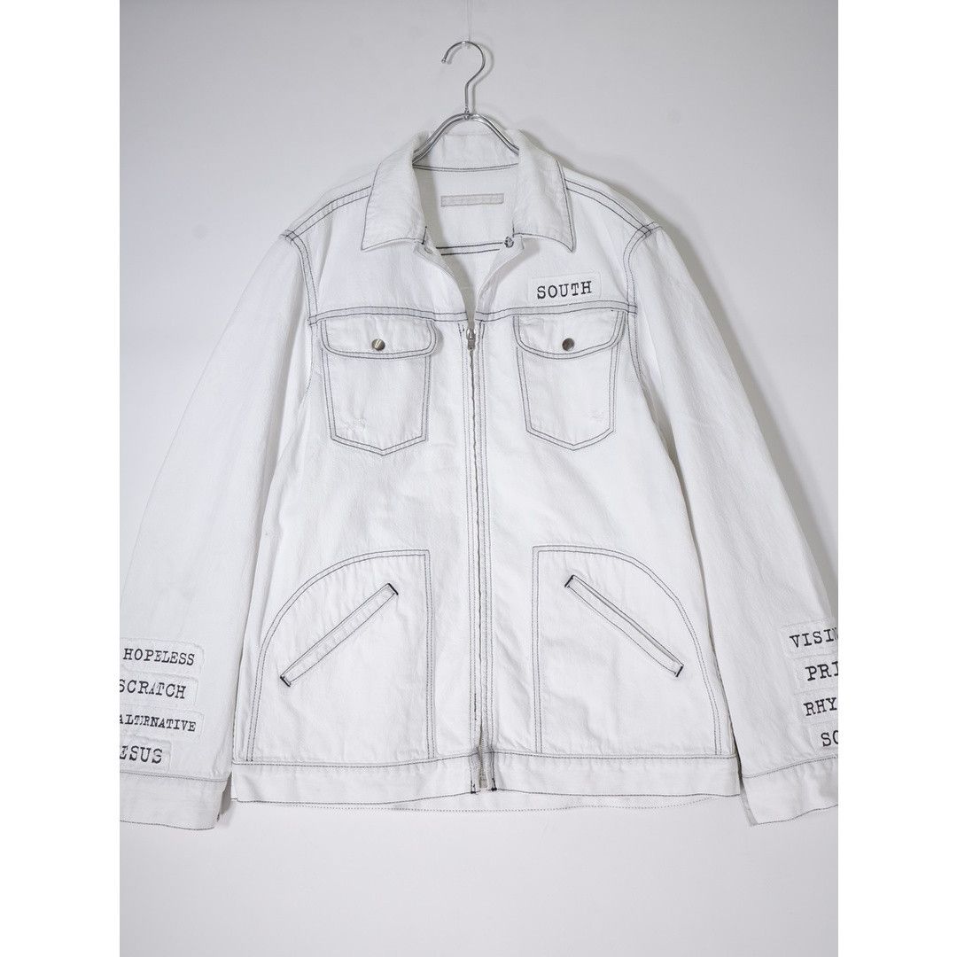 NUMBER (N)INE 02SS Modern Age Denim Jacket White Size 2